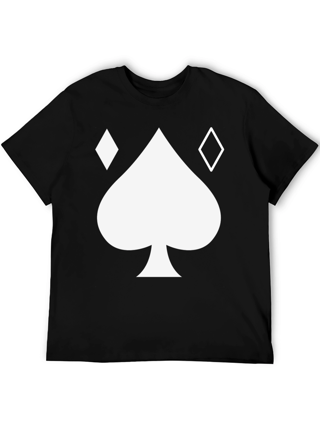 Spades & Diamonds Graphic T-Shirt - Black