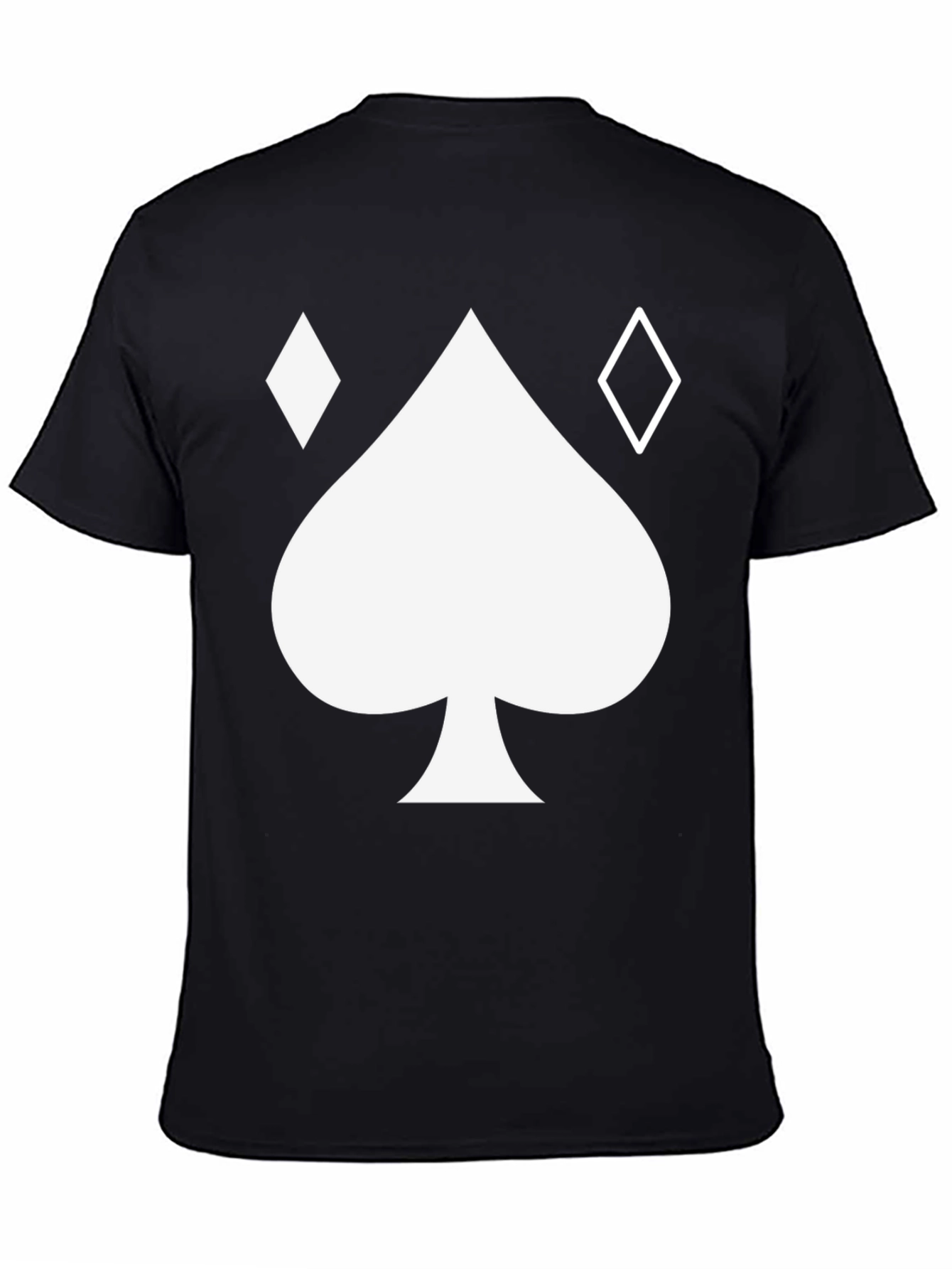 Spades & Diamonds Graphic T-Shirt - Black