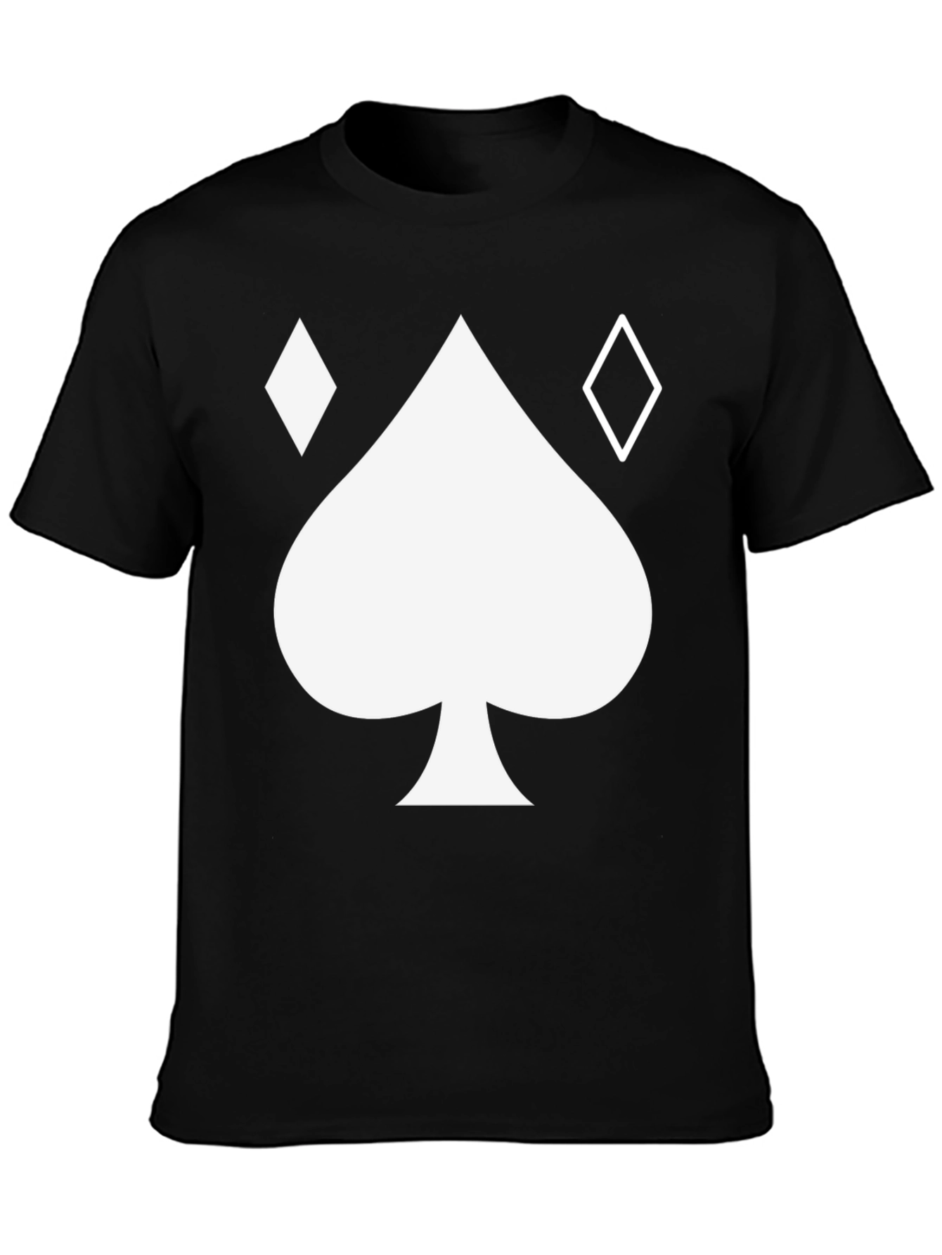 Spades & Diamonds Graphic T-Shirt - Black
