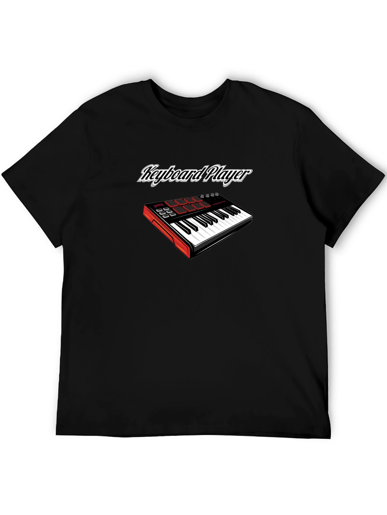 Keyboard Player Graphic Tee - Black