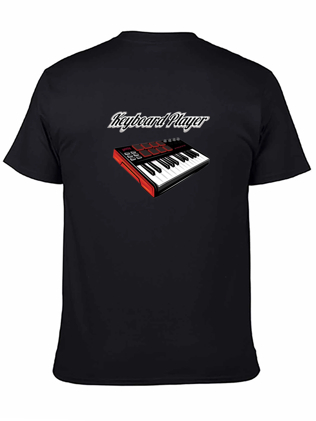 Keyboard Player Graphic Tee - Black