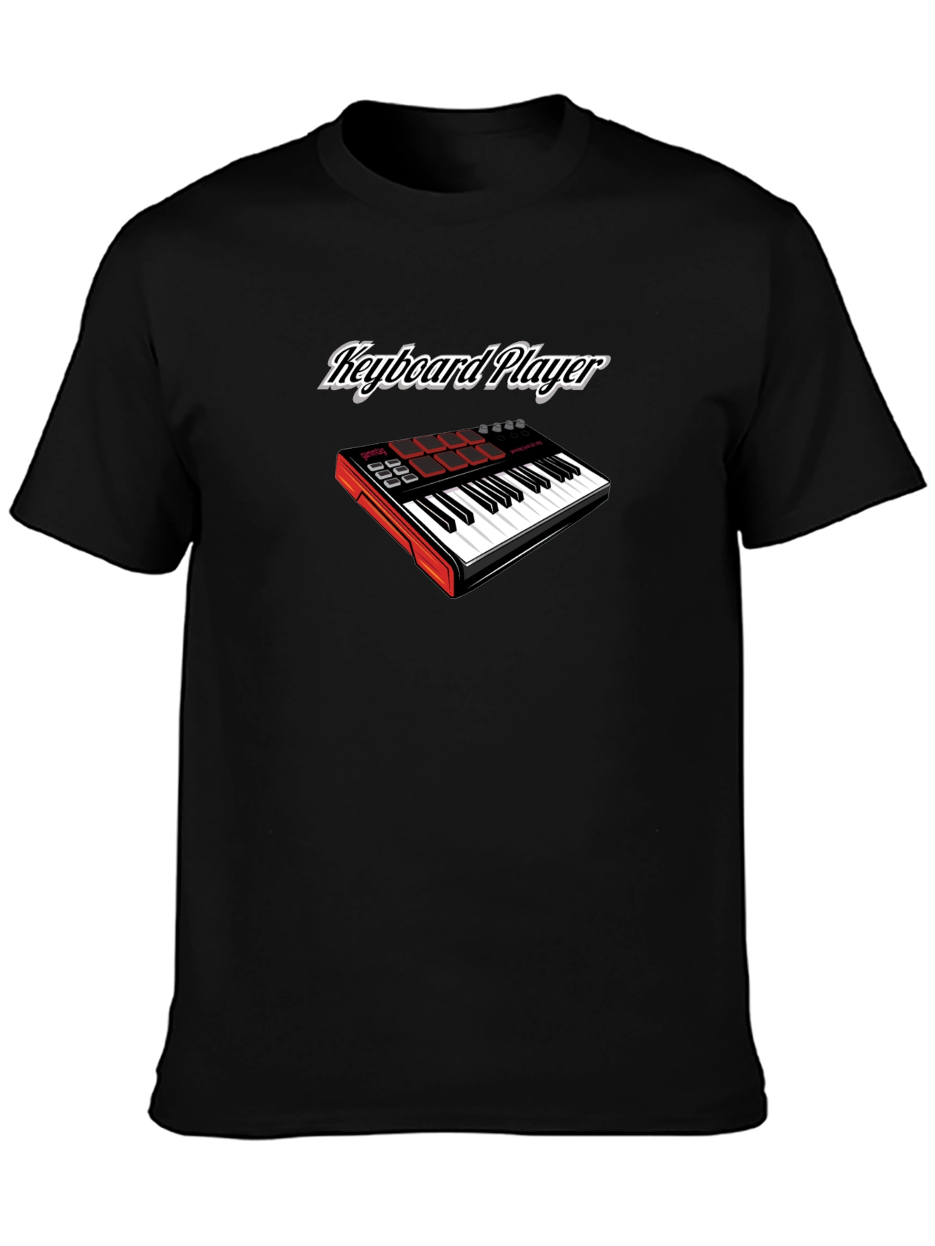 Keyboard Player Graphic Tee - Black