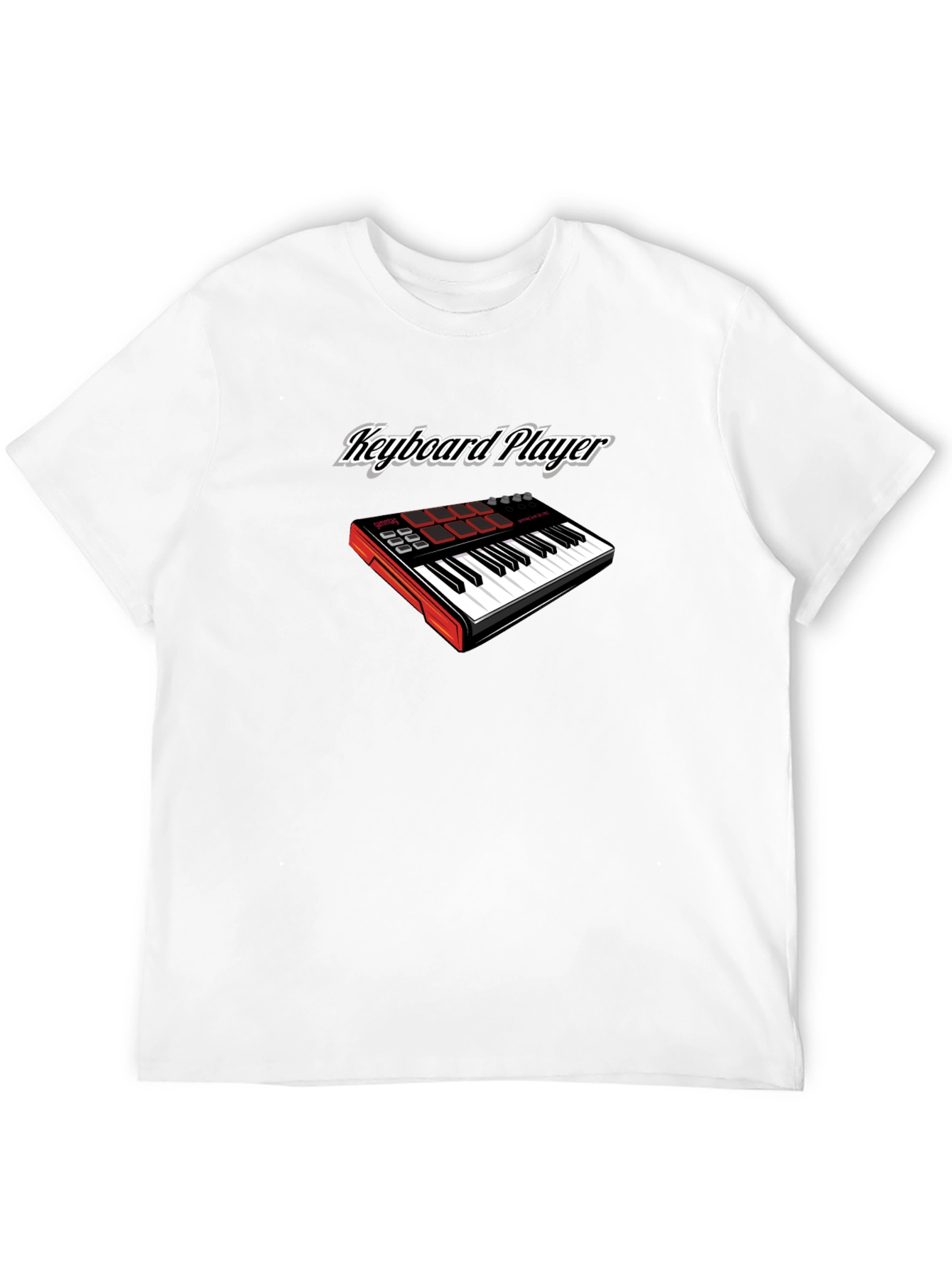 Keyboard Player Graphic Tee - Black