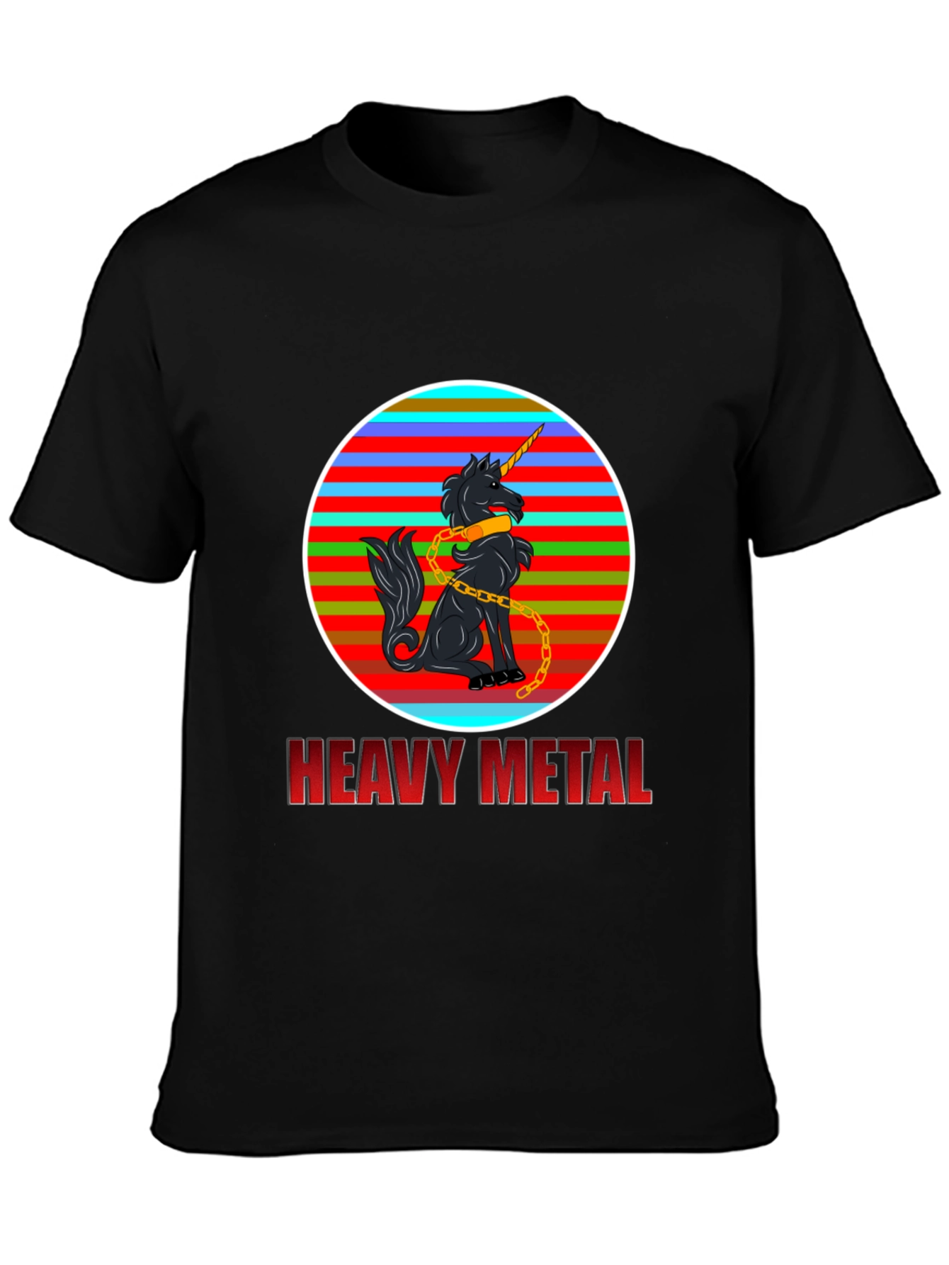 Heavy Metal Unicorn Graphic T-Shirt