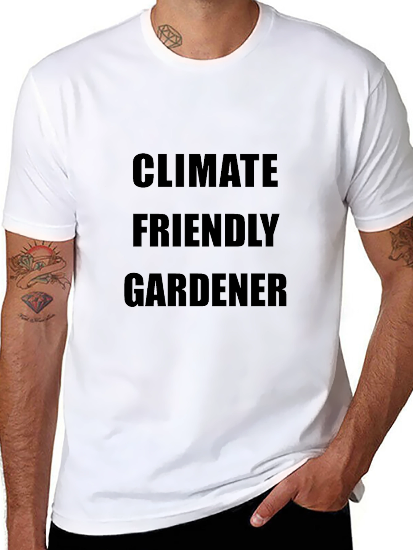 Climate Friendly Gardener Black T-Shirt