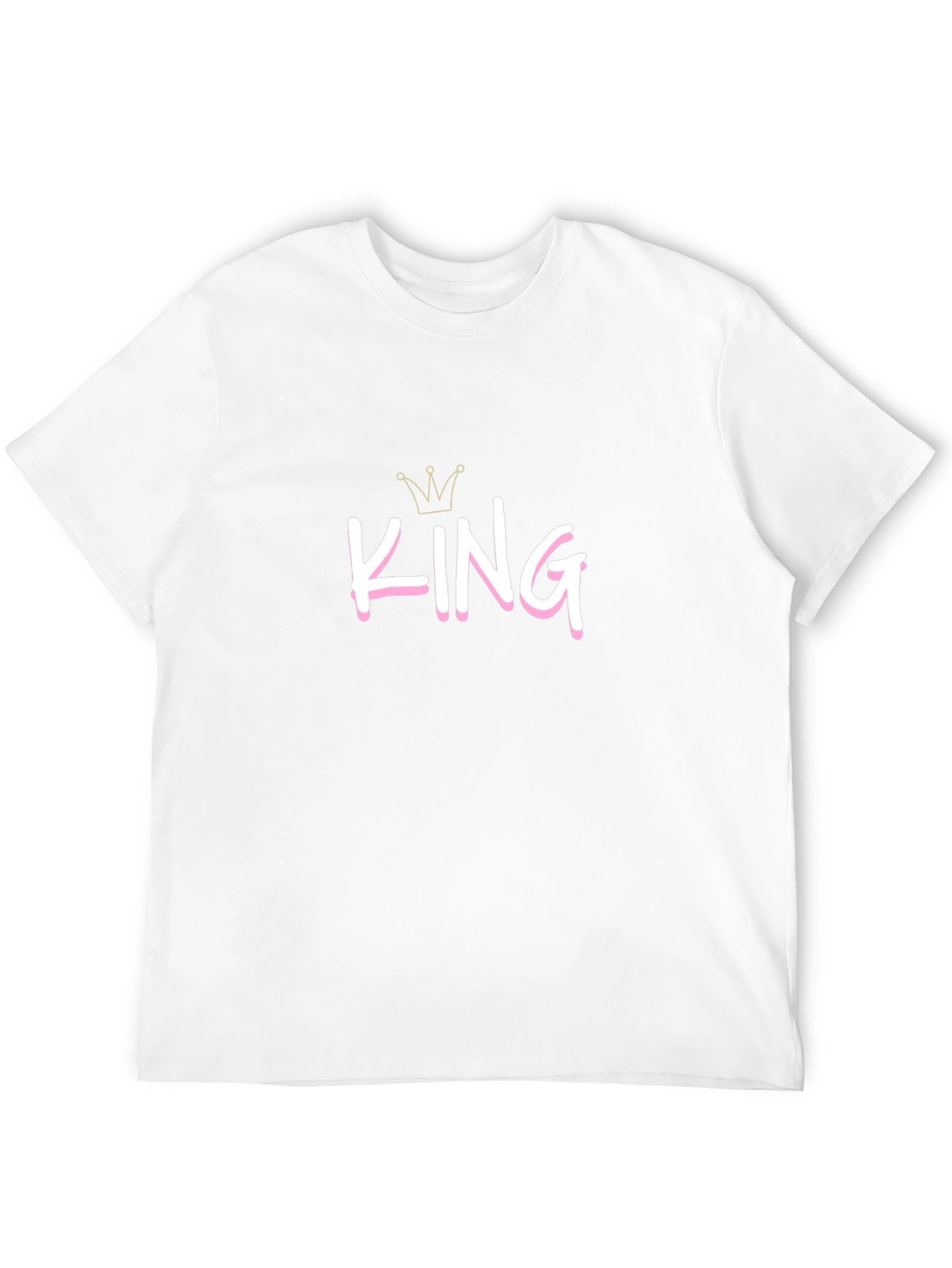 King Graphic Tee - Black Cotton Casual T-Shirt