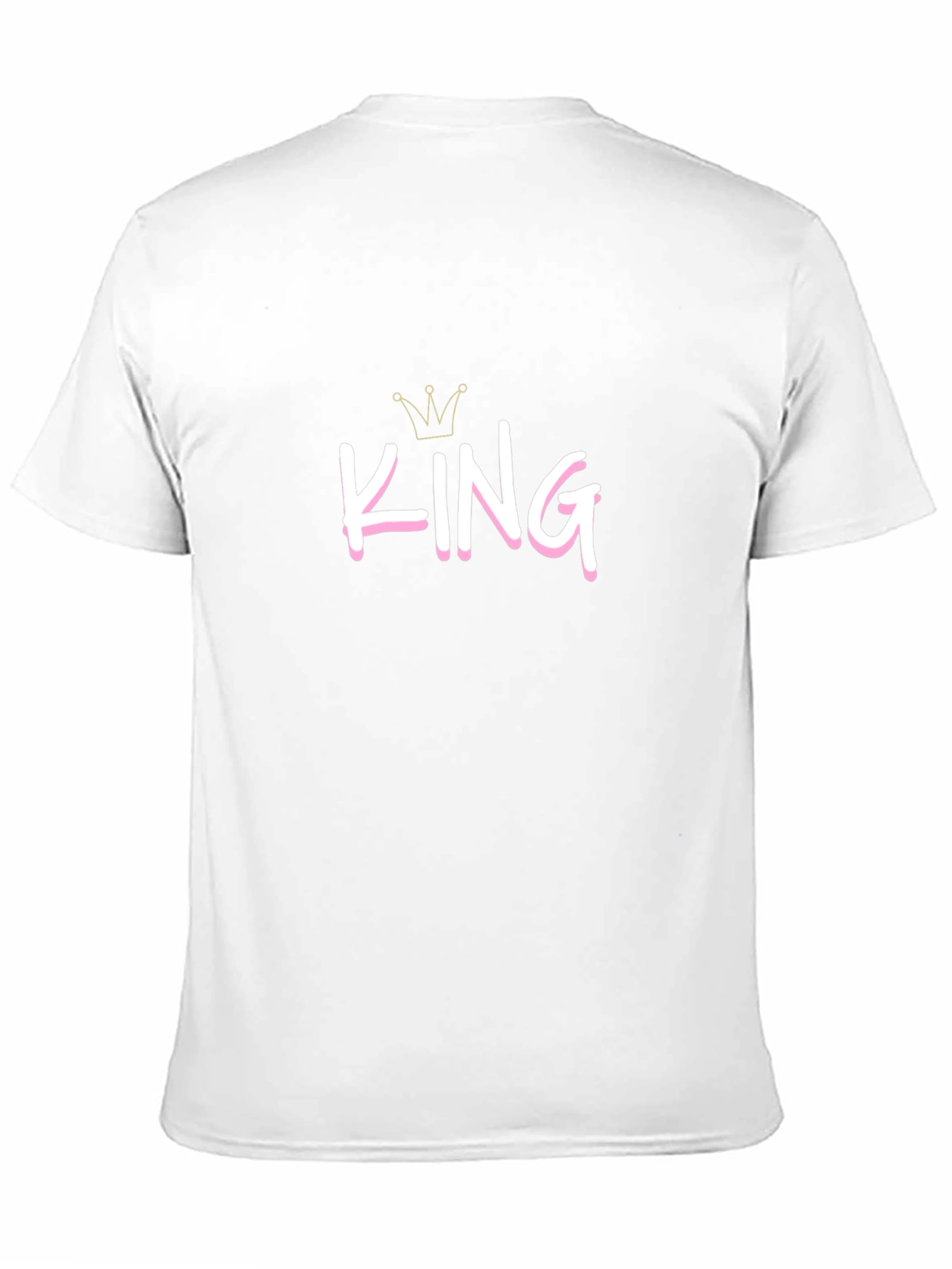 King Graphic Tee - Black Cotton Casual T-Shirt