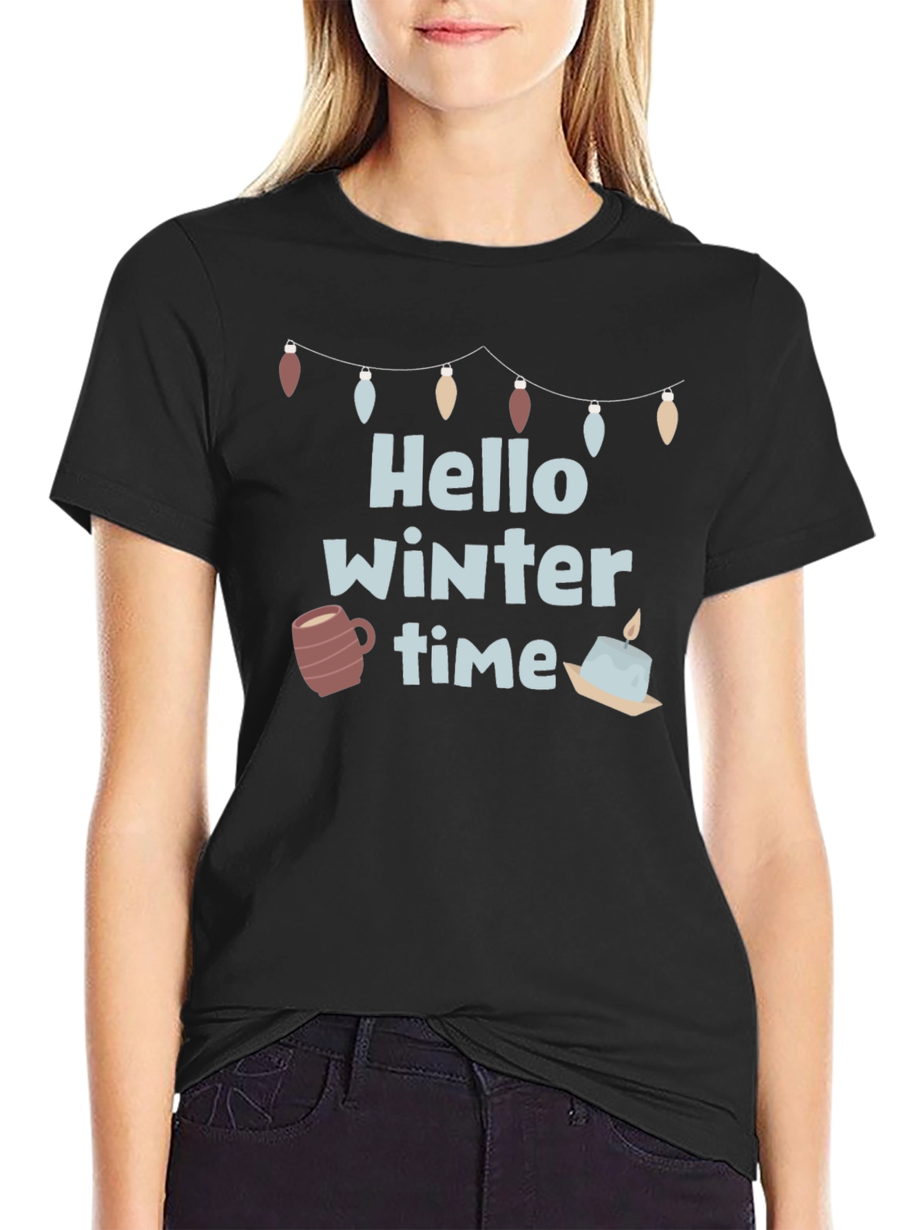 Hello Winter Time Graphic Tee