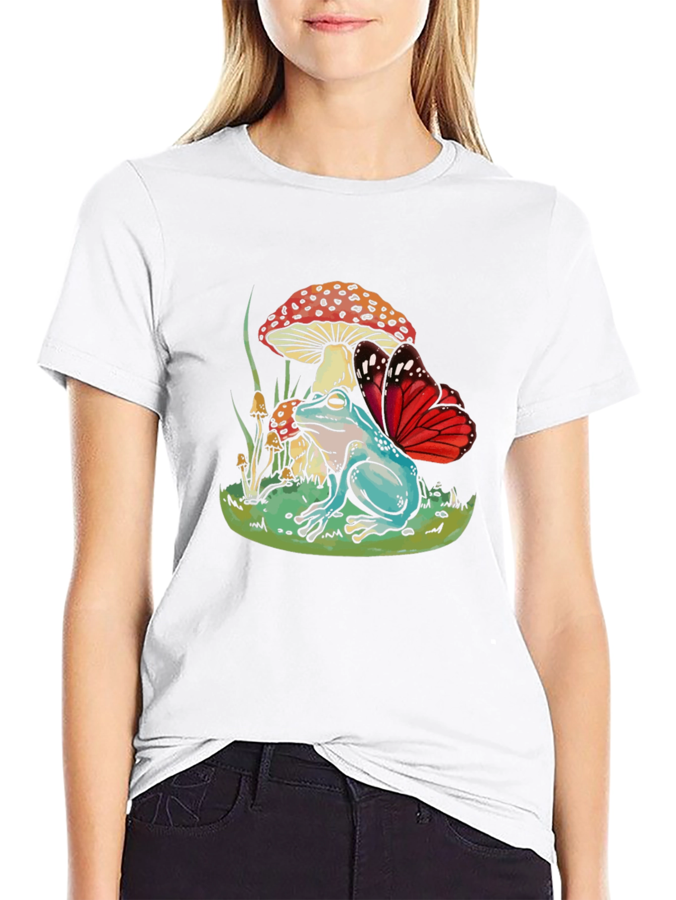 Frog & Butterfly Graphic Tee