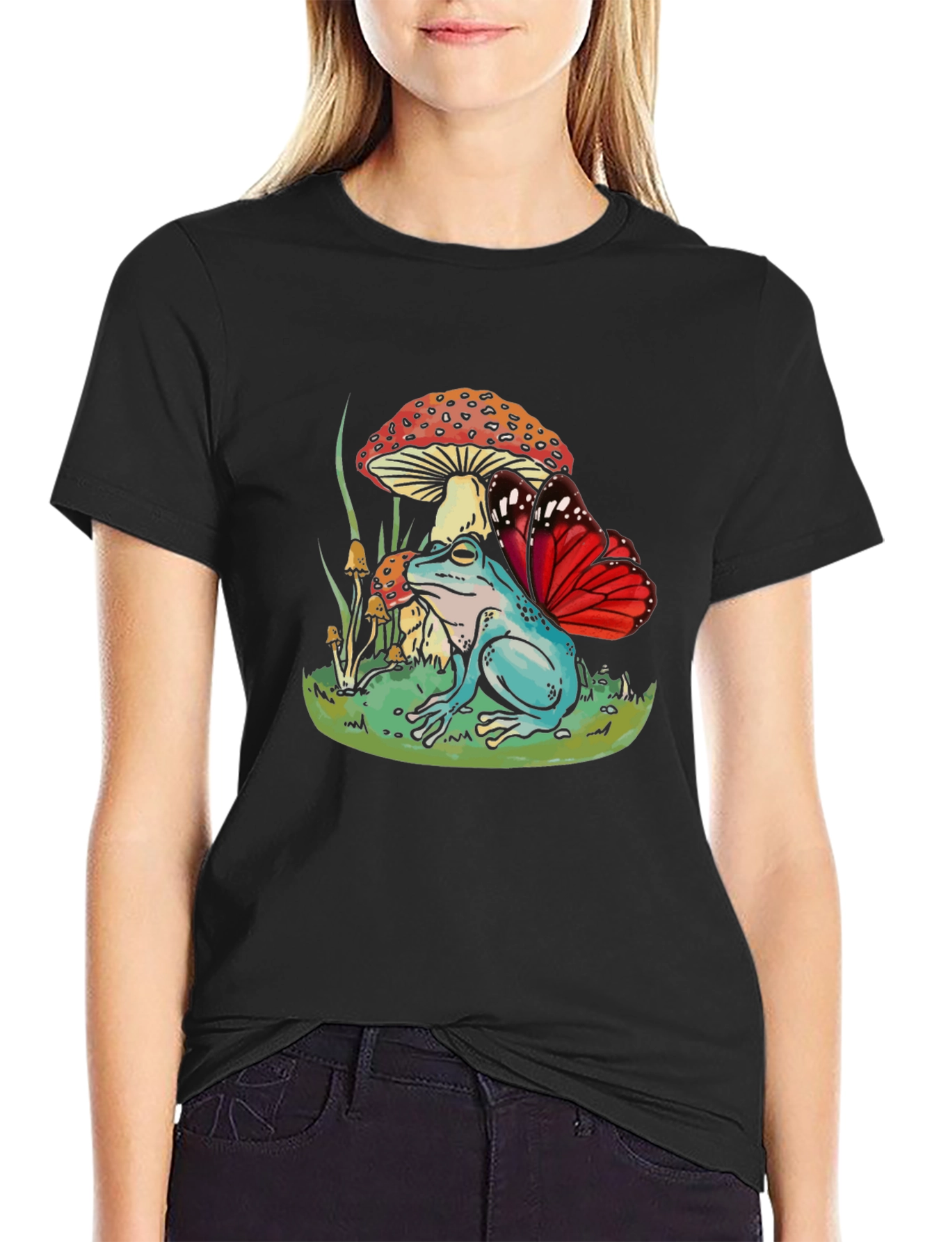 Frog & Butterfly Graphic Tee