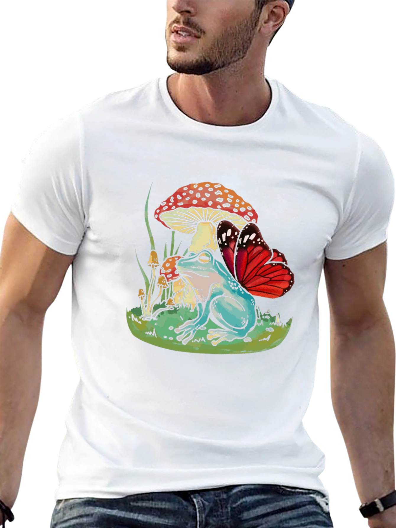 Frog & Butterfly Graphic Tee