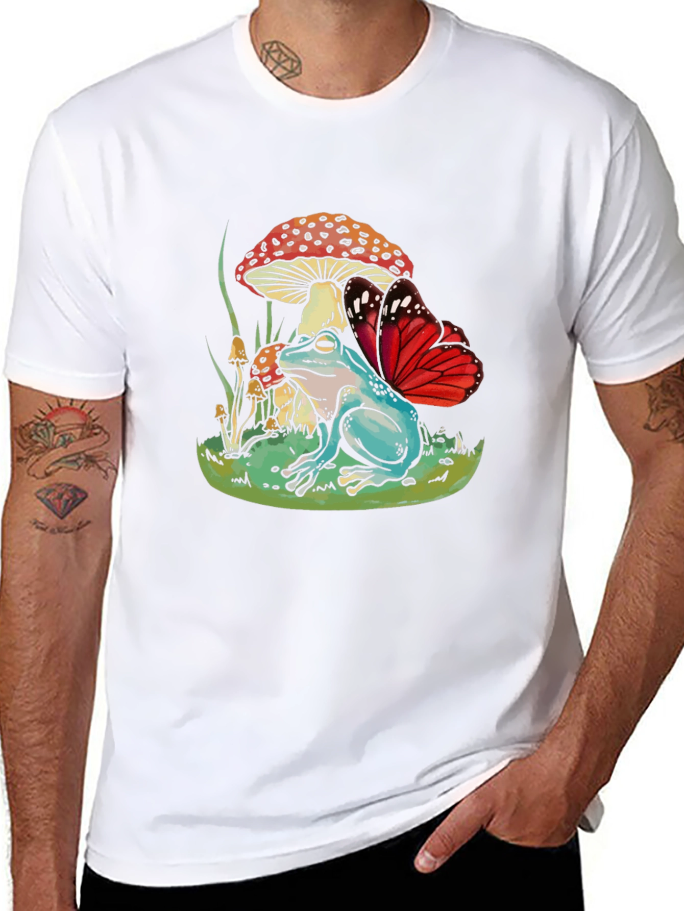 Frog & Butterfly Graphic Tee
