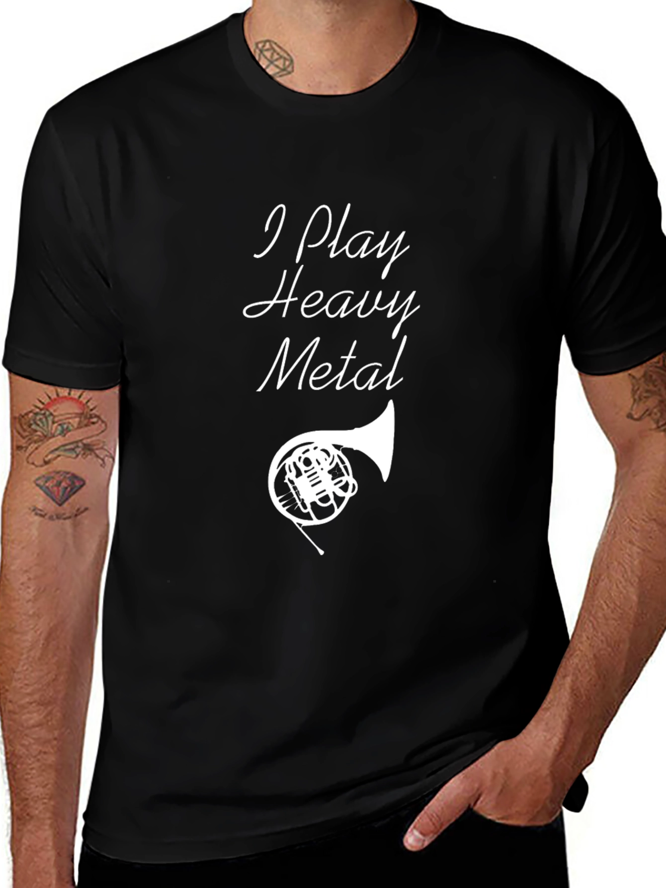 I Play Heavy Metal French Horn T-Shirt