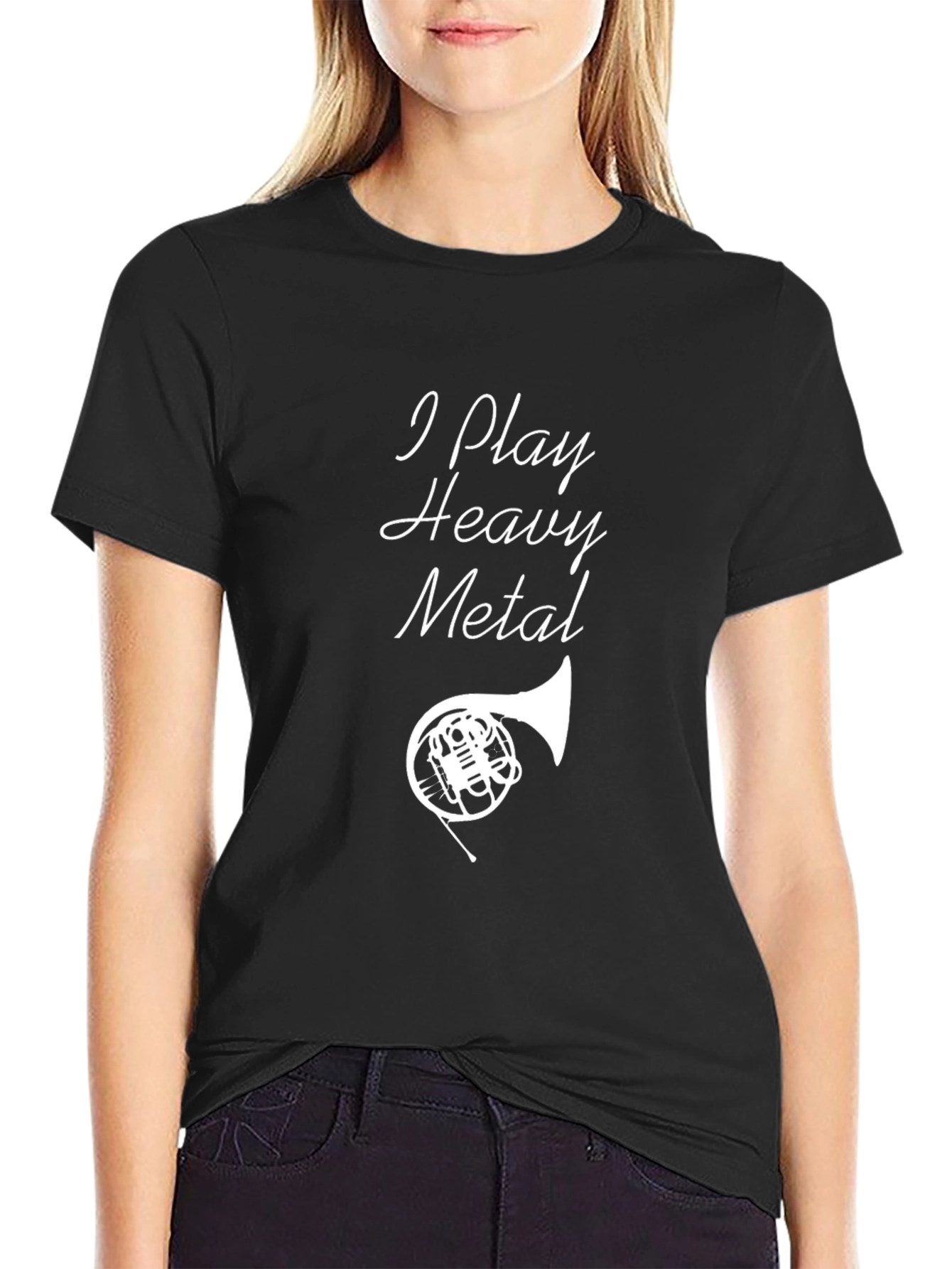 I Play Heavy Metal French Horn T-Shirt