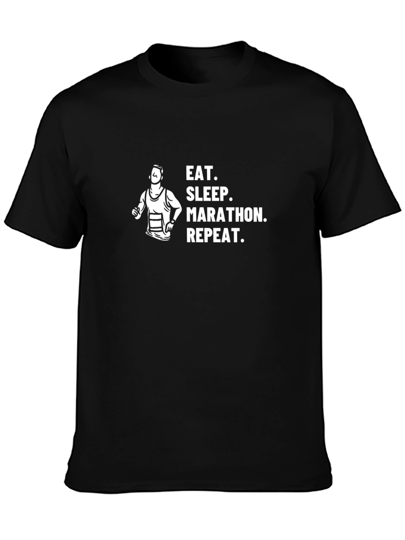 Eat Sleep Marathon Repeat Graphic Tee