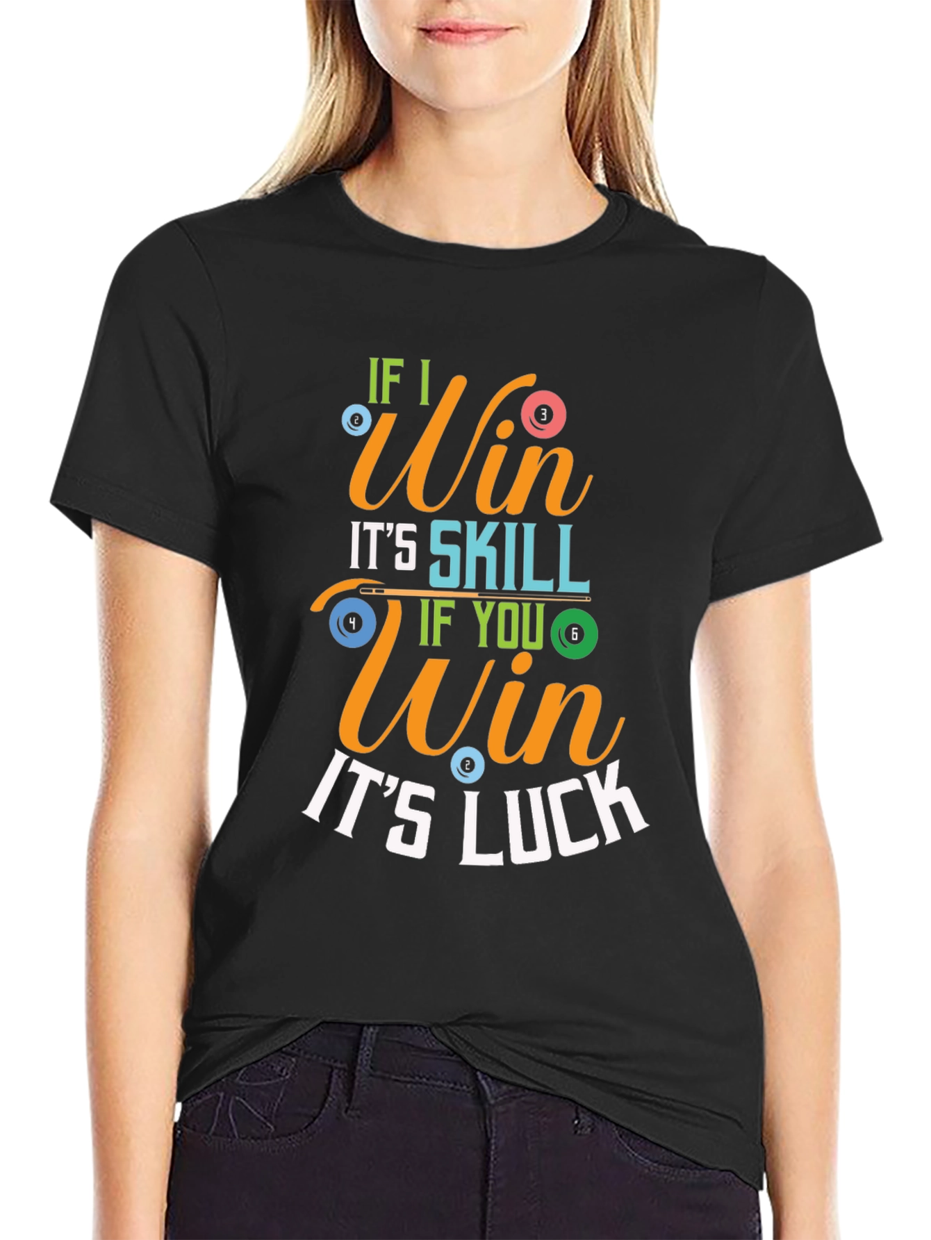 Billiards If I Win Graphic Tee