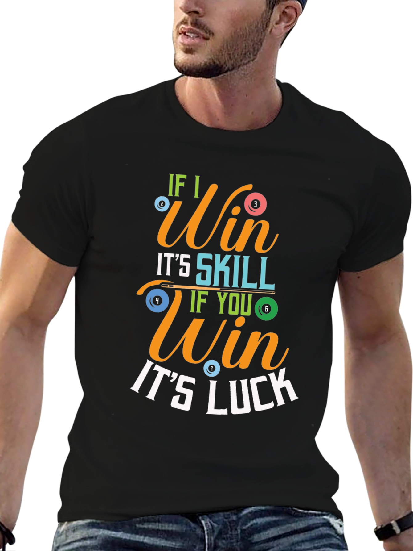 Billiards If I Win Graphic Tee
