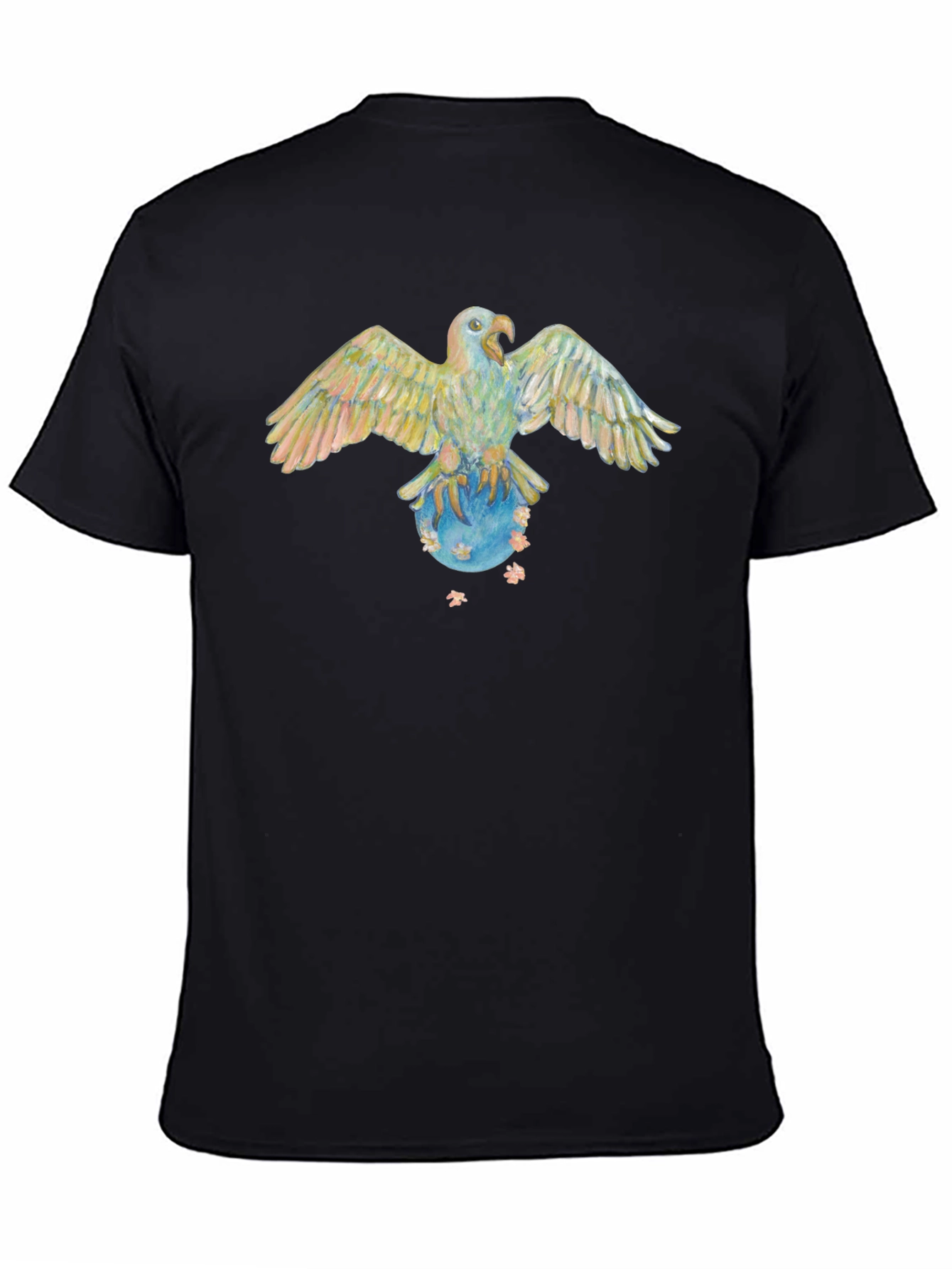Eagle on Globe Graphic Black T-Shirt