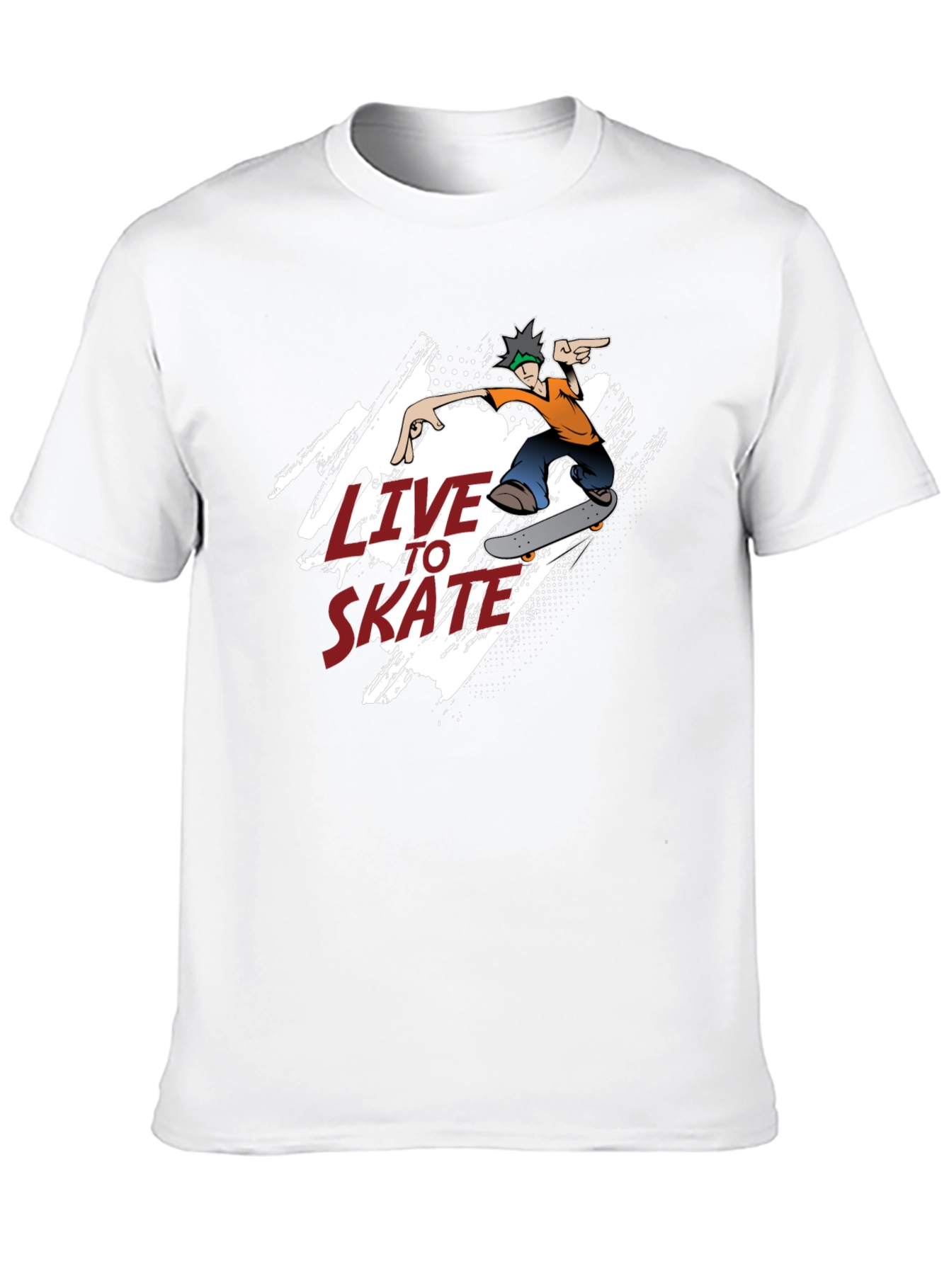Live To Skate T-Shirt - Black Skater Tee