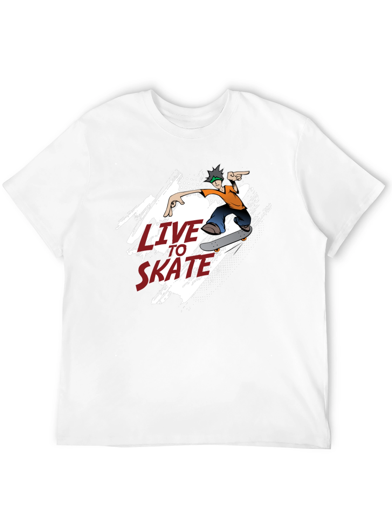Live To Skate T-Shirt - Black Skater Tee