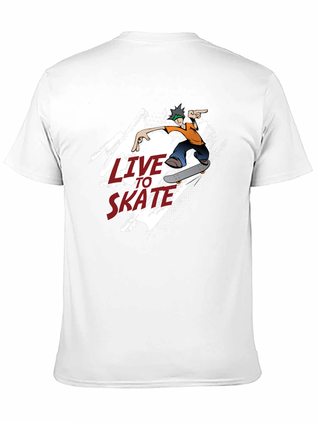 Live To Skate T-Shirt - Black Skater Tee