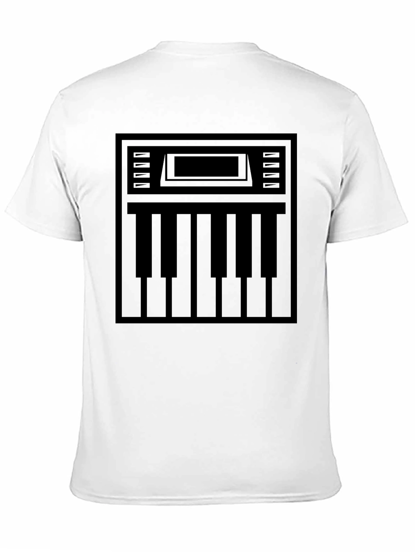 Synth Keyboard Graphic Tee - Black