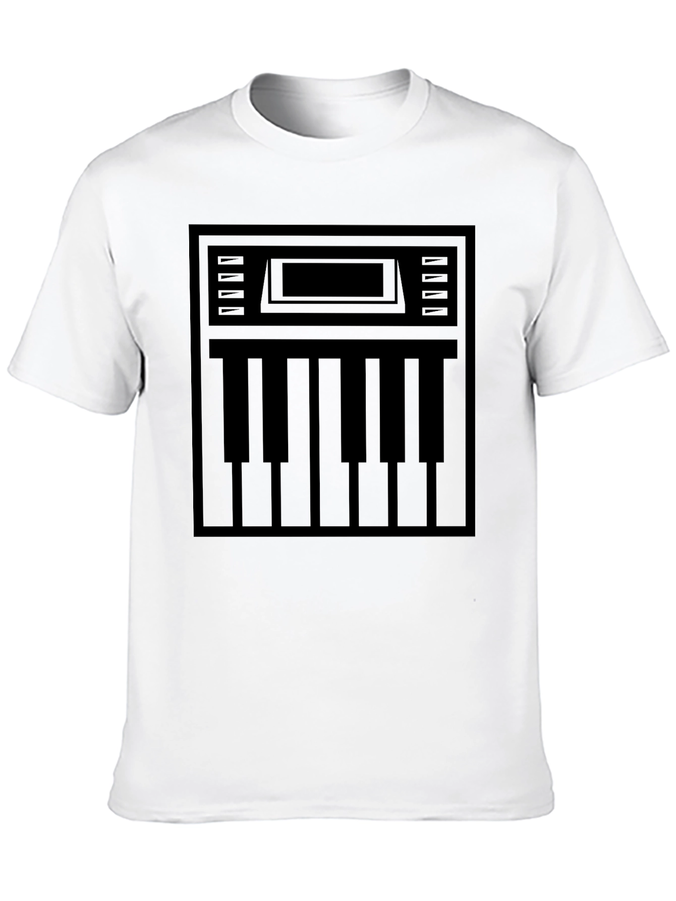 Synth Keyboard Graphic Tee - Black