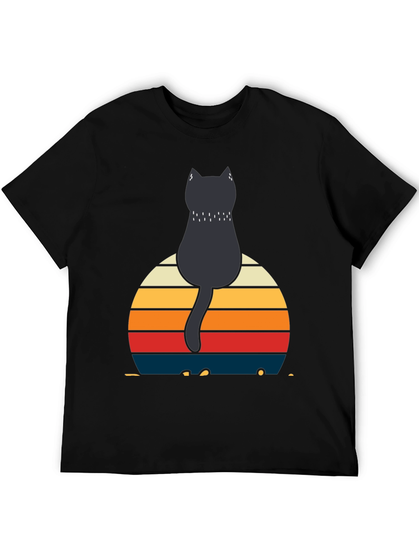Retro Cat Silhouette T-Shirt