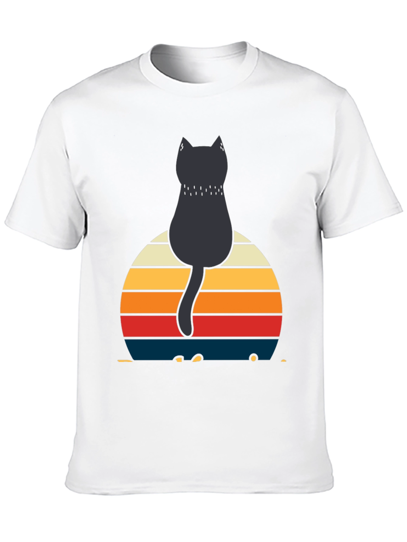 Retro Cat Silhouette T-Shirt