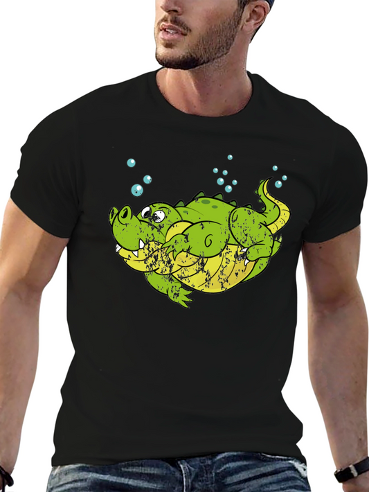 Funny Alligator Graphic T-Shirt