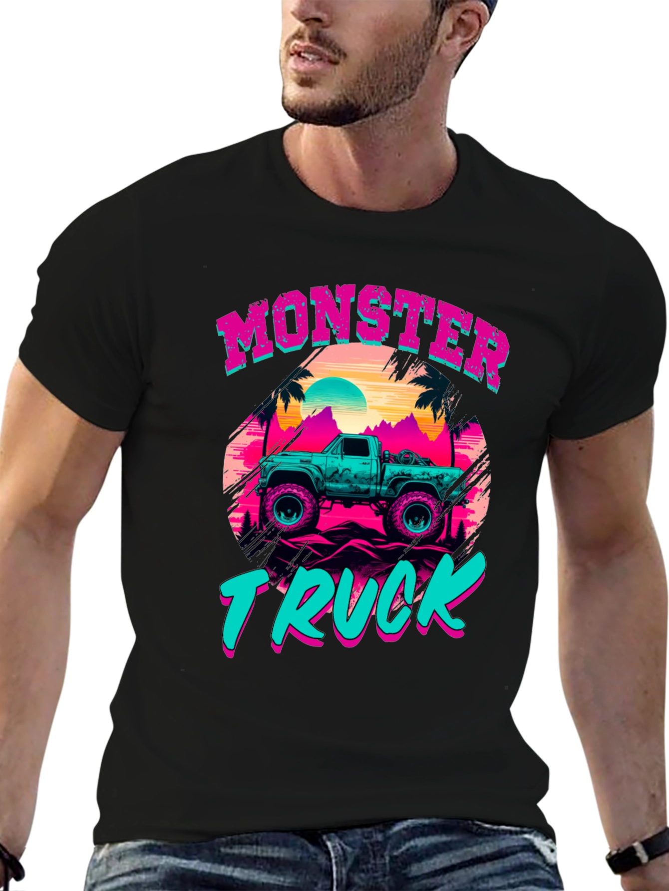 Retro Monster Truck Graphic Tee