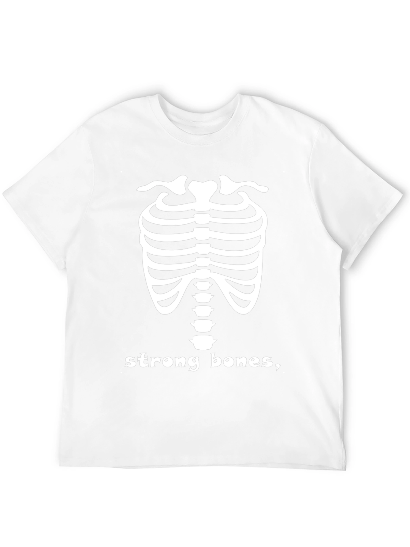 Strong Bones Skeleton Tee - Adult Humor T-Shirt