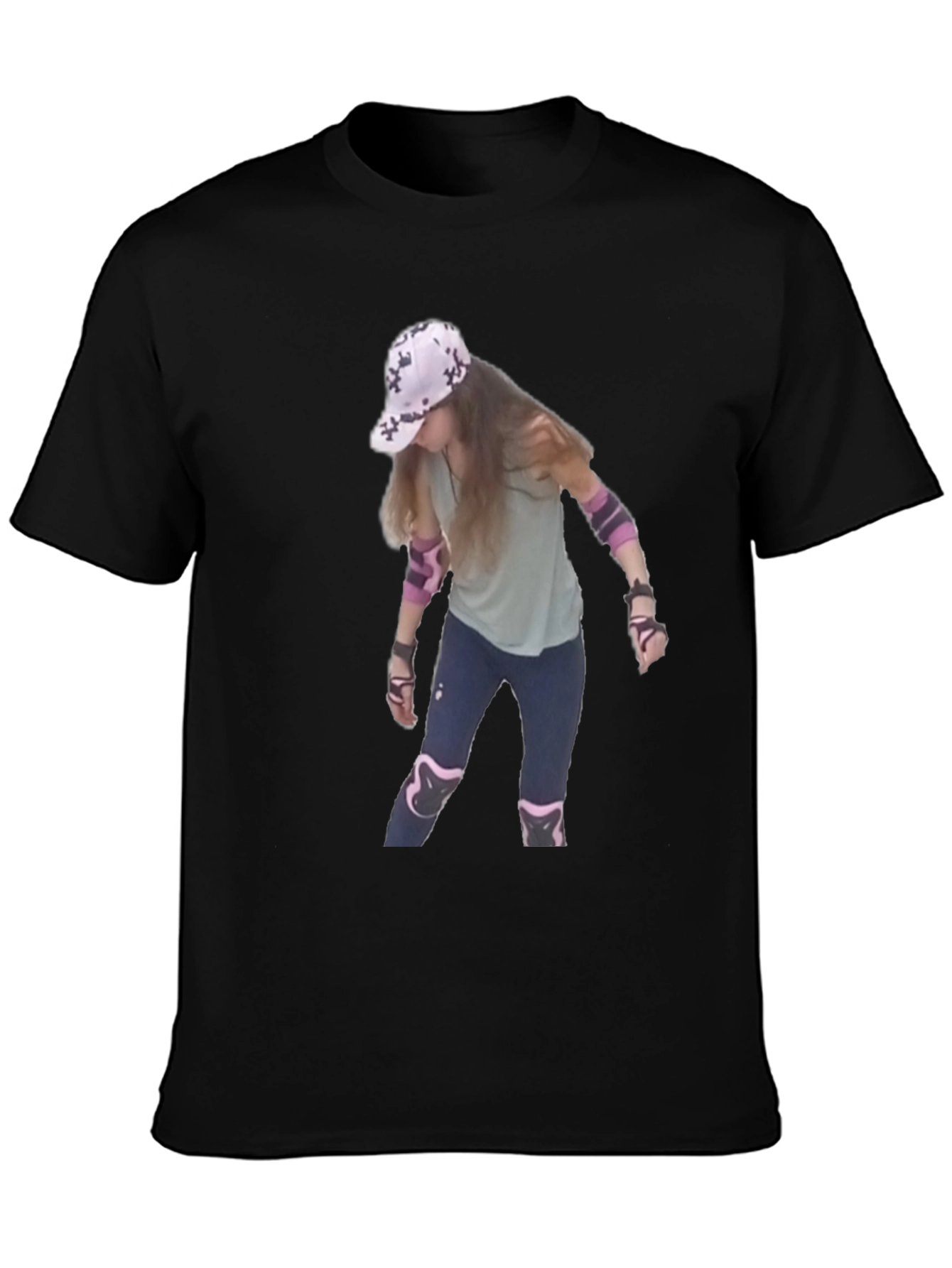 Cool T-Shirt with Roller Skater Print