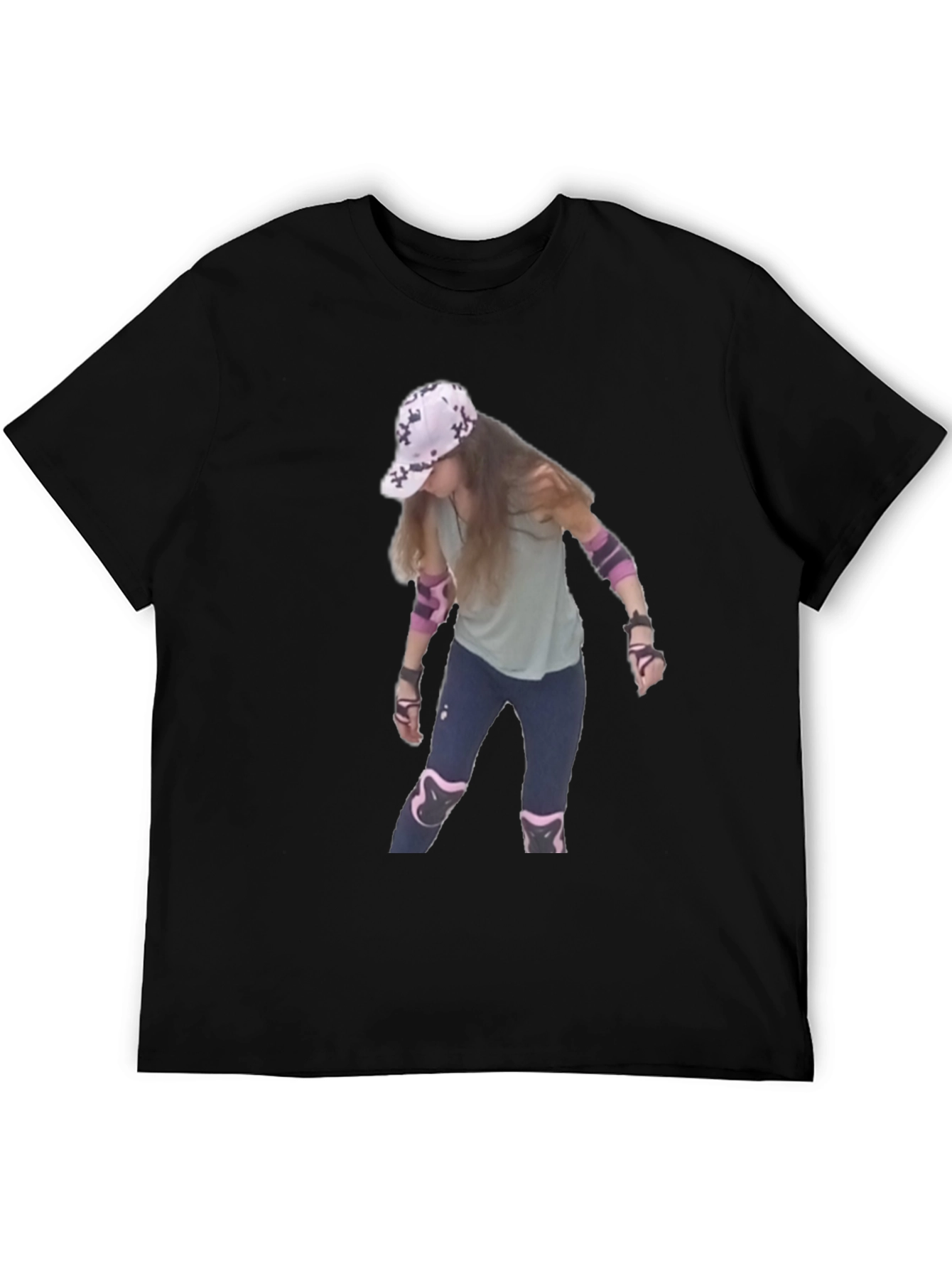 Cool T-Shirt with Roller Skater Print