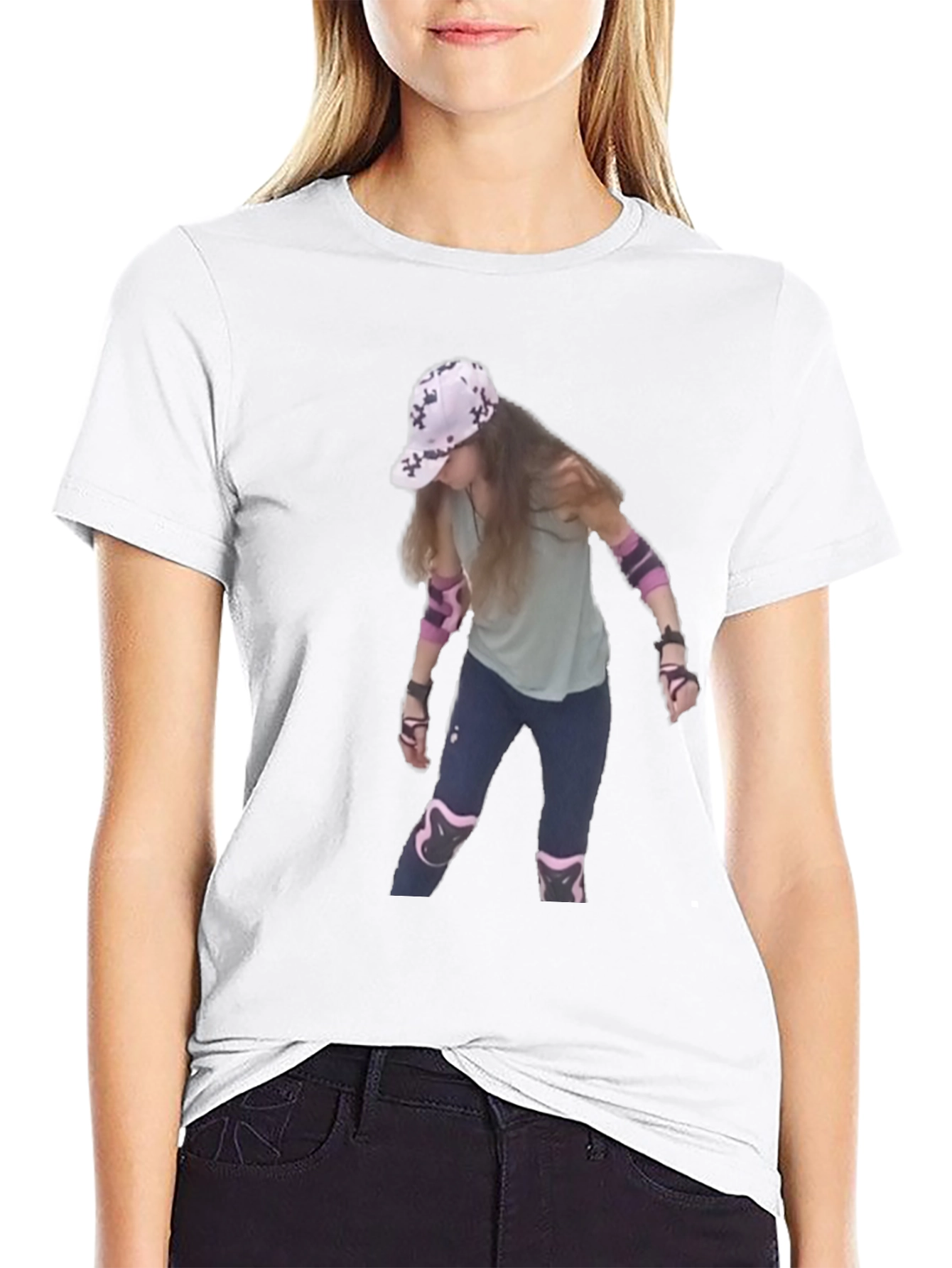Cool T-Shirt with Roller Skater Print
