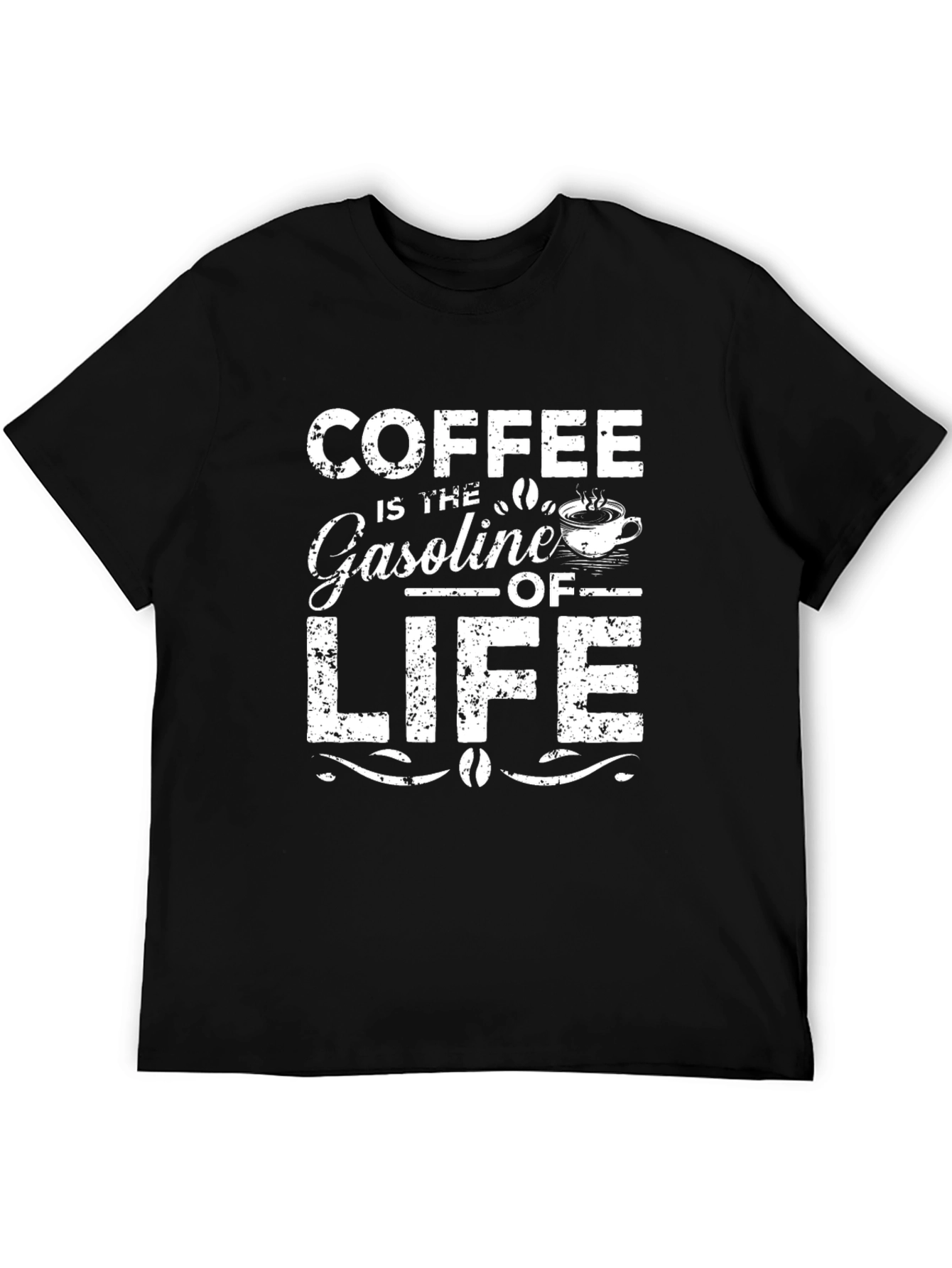 Coffee is the Gasoline of Life Graphic T-Shirt