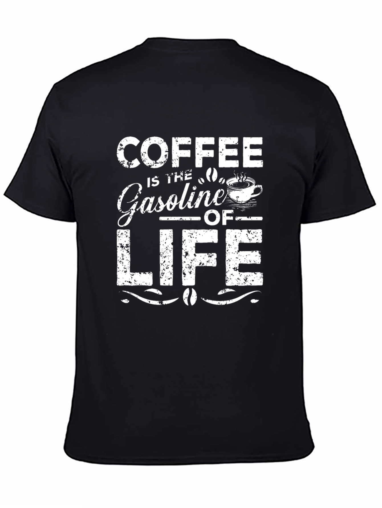 Coffee is the Gasoline of Life Graphic T-Shirt