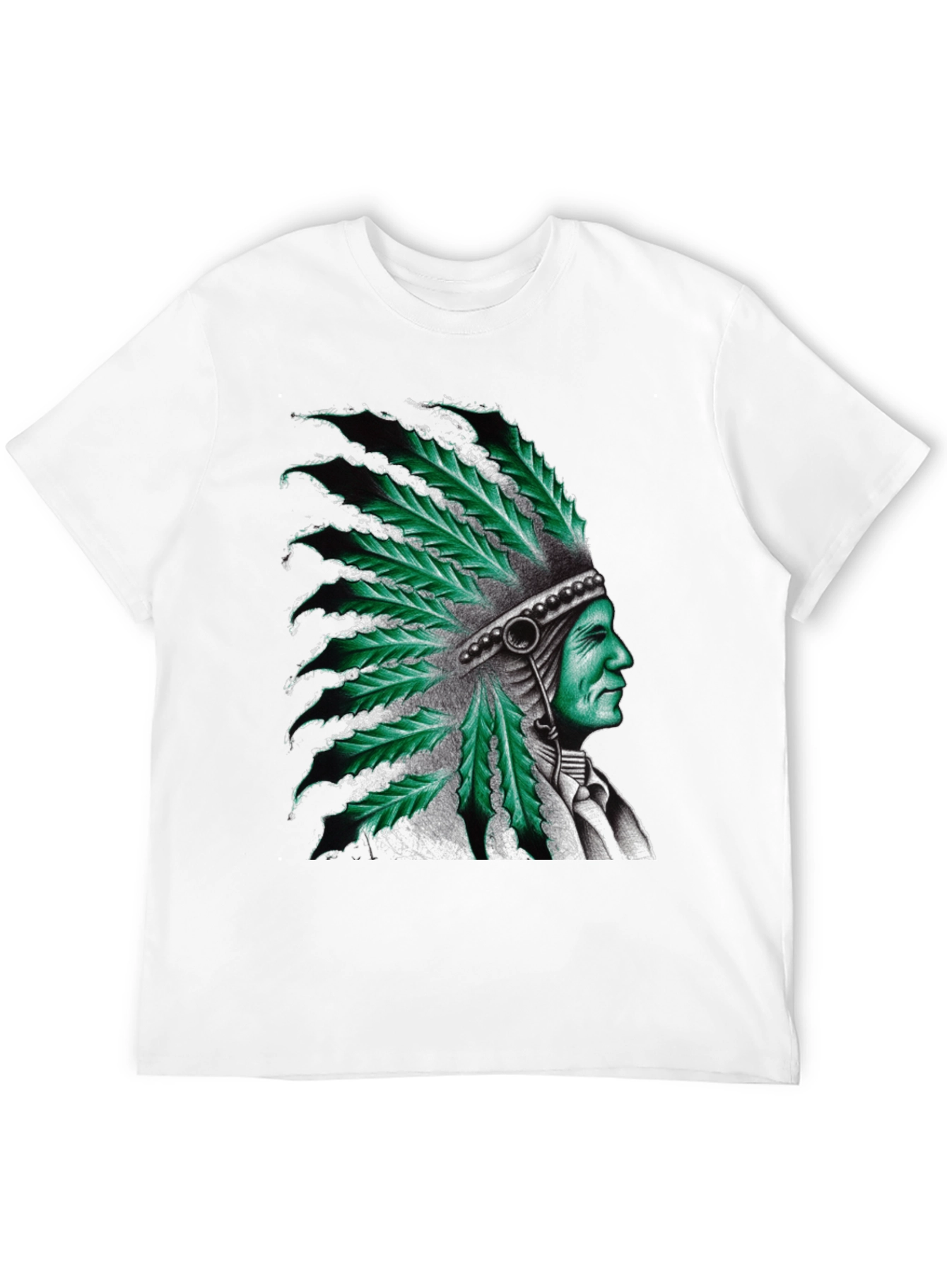 Cannabis Leaf Headdress Graphic Tee