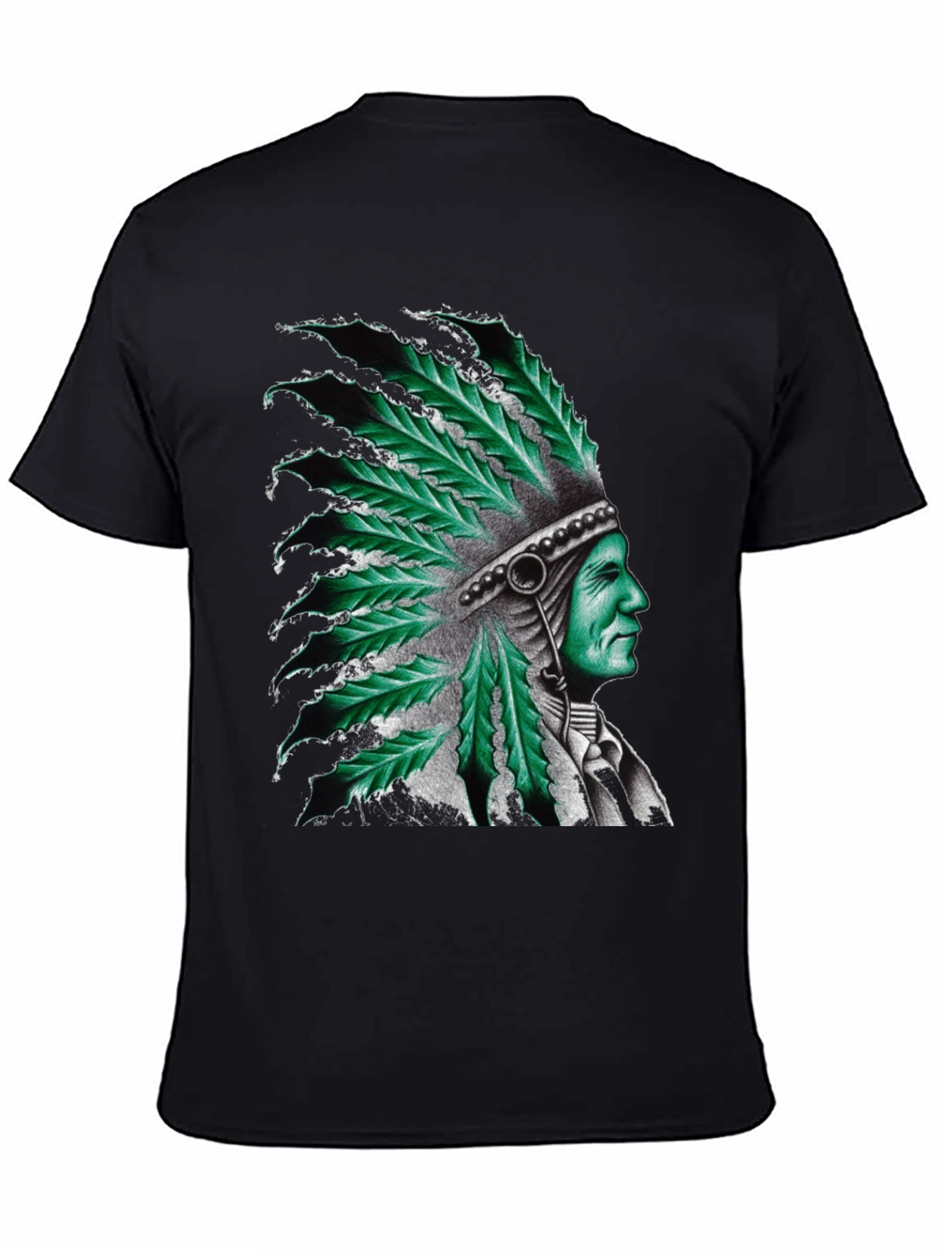 Cannabis Leaf Headdress Graphic Tee