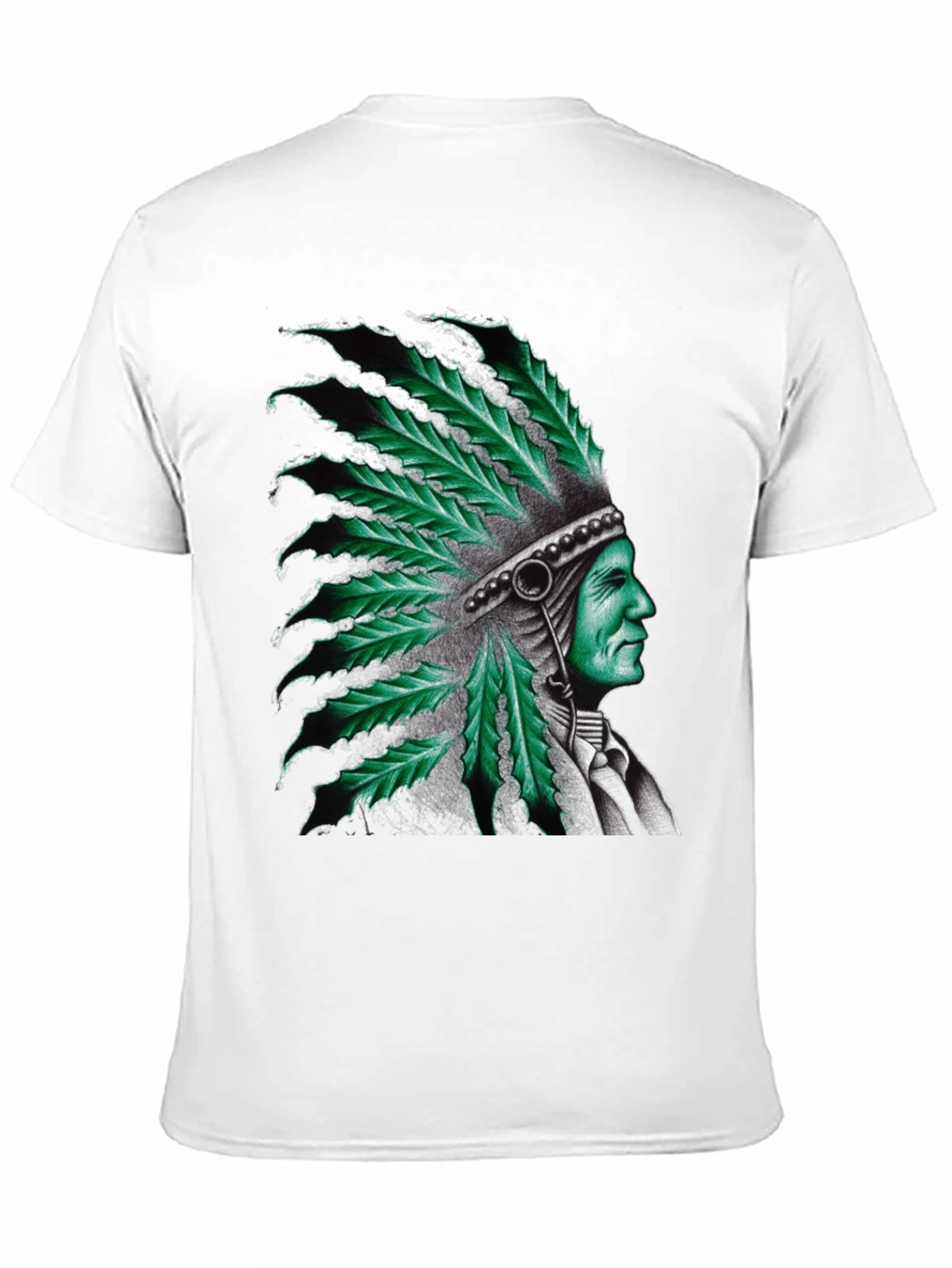 Cannabis Leaf Headdress Graphic Tee