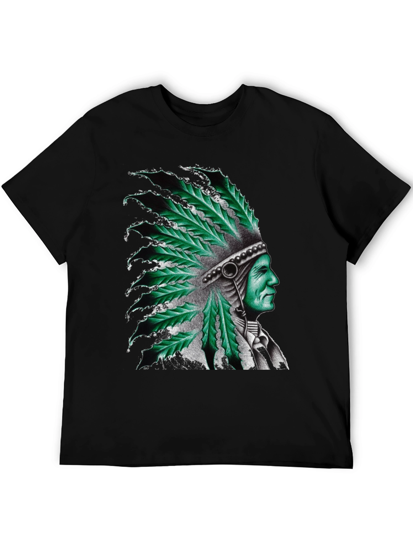 Cannabis Leaf Headdress Graphic Tee