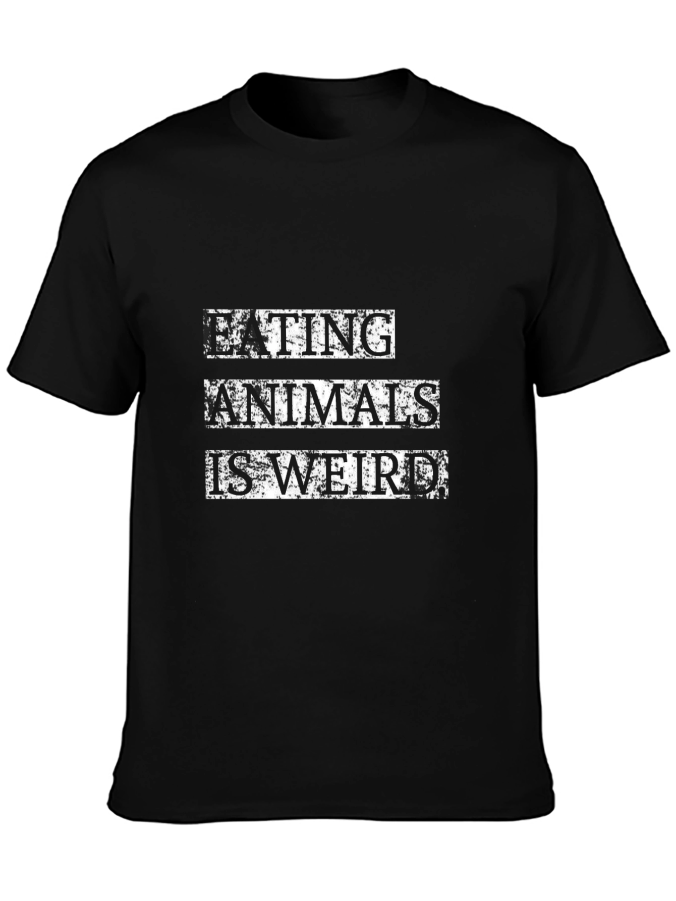 Eating Animals is Weird T-Shirt - Black