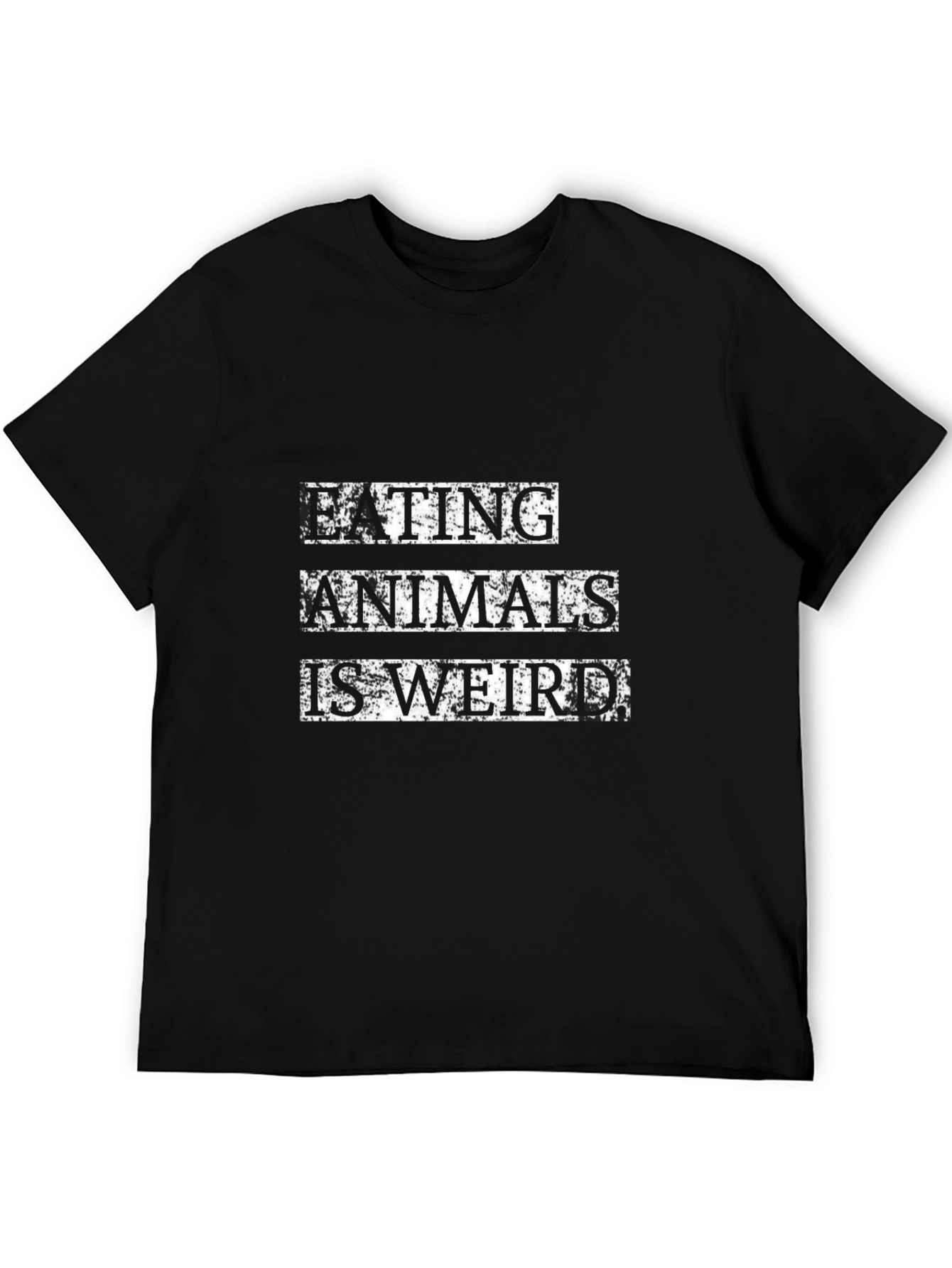 Eating Animals is Weird T-Shirt - Black