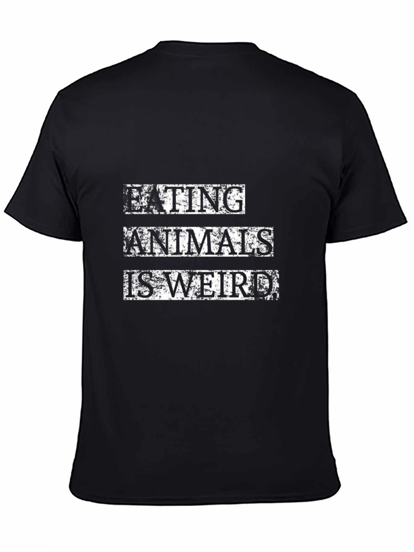 Eating Animals is Weird T-Shirt - Black