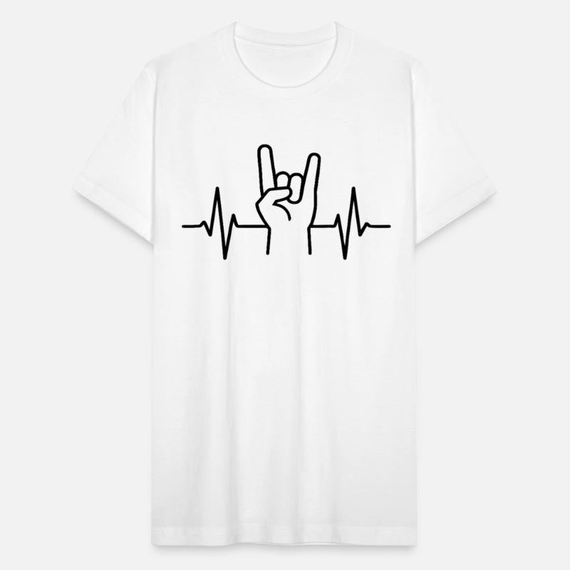 Rock Hand Heartbeat Line