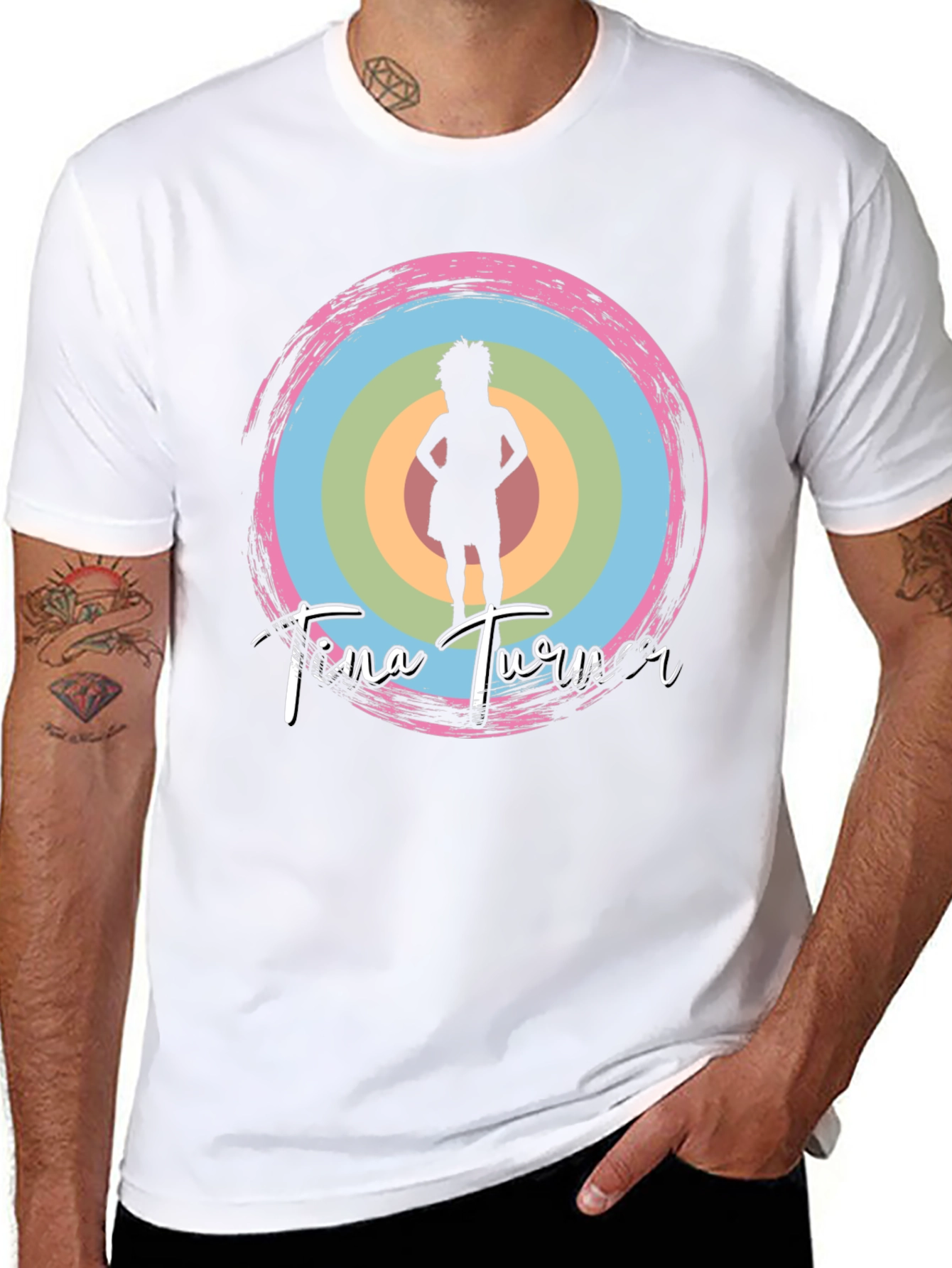 Tina Turner Graphic Tee - Black Cotton