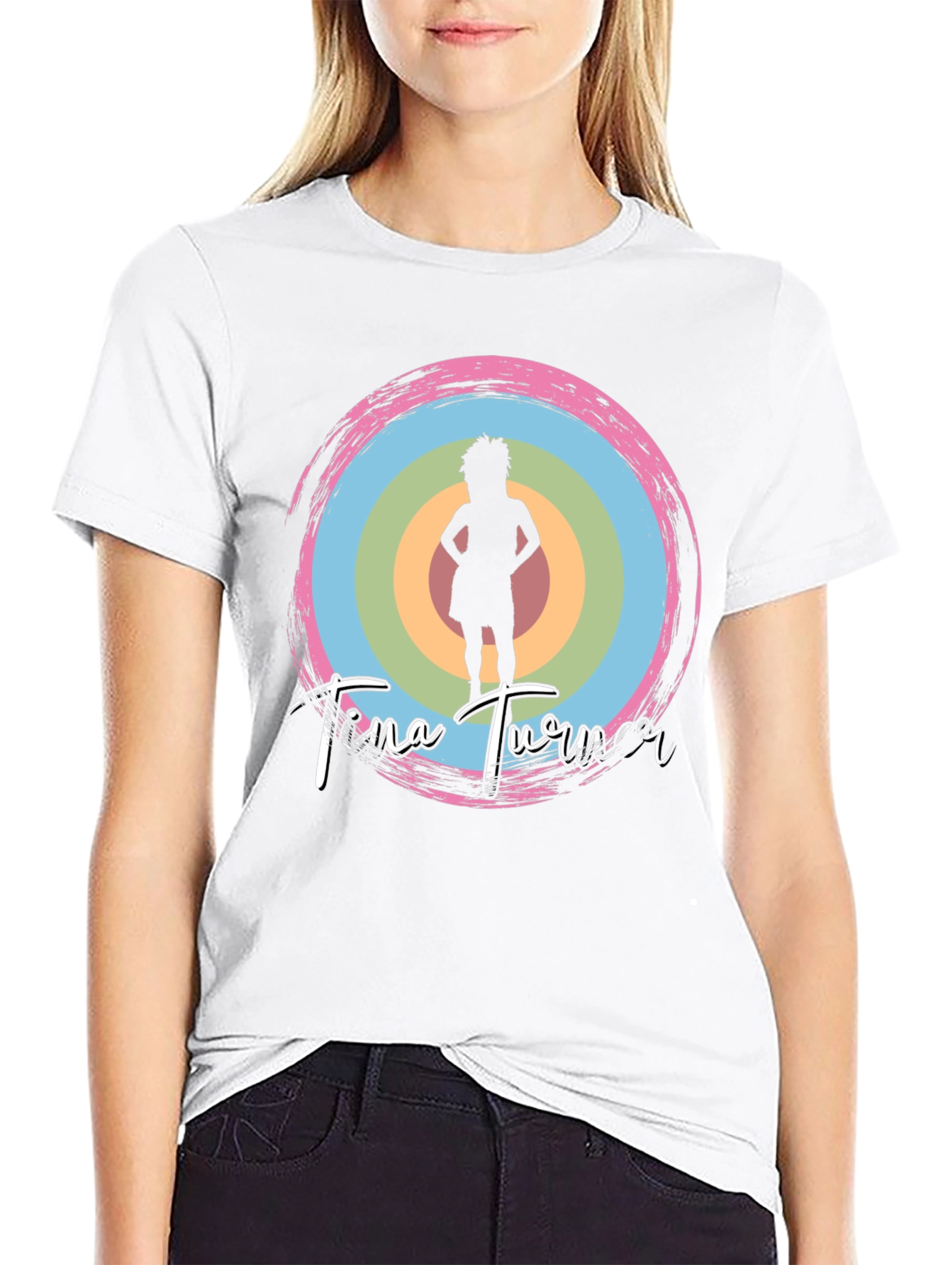 Tina Turner Graphic Tee - Black Cotton