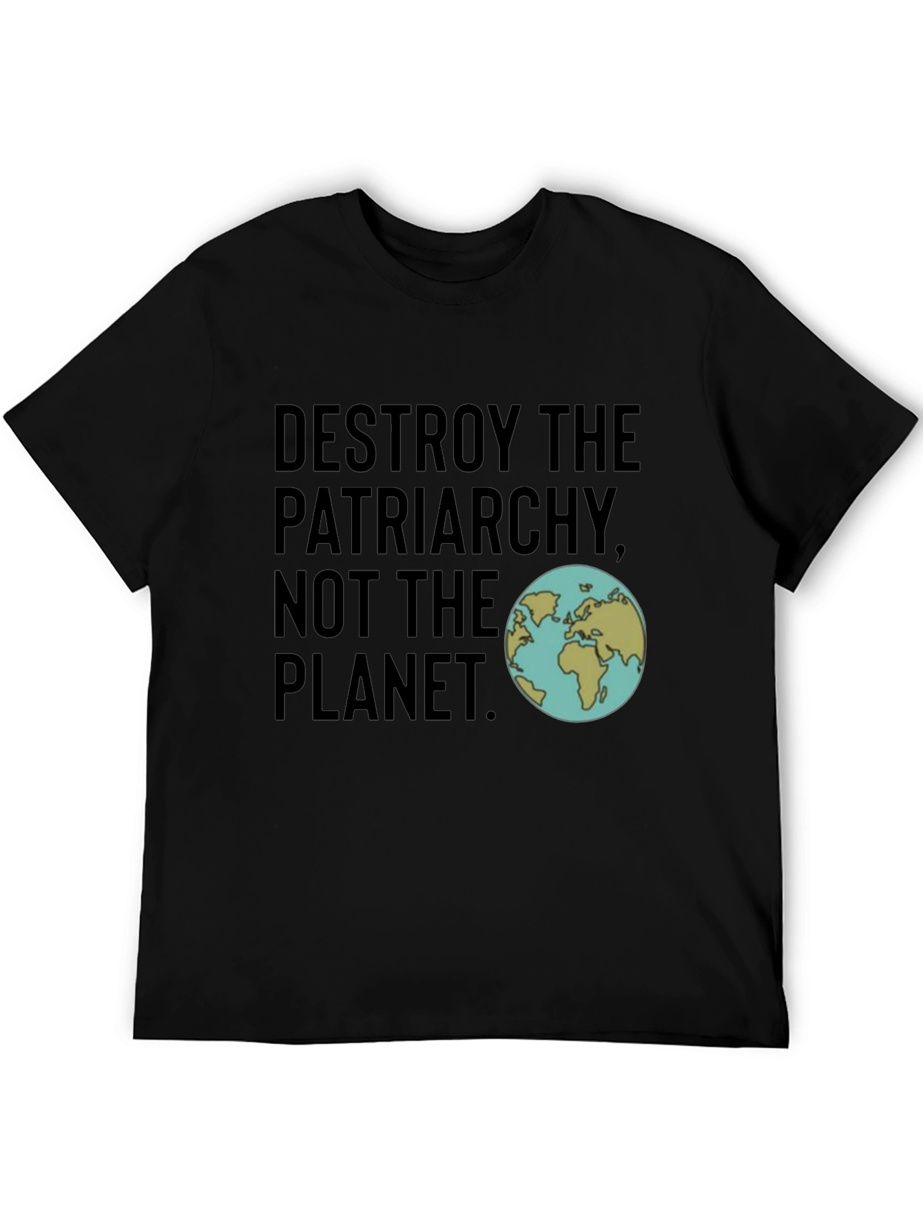 Destroy Patriarchy Planet T-Shirt