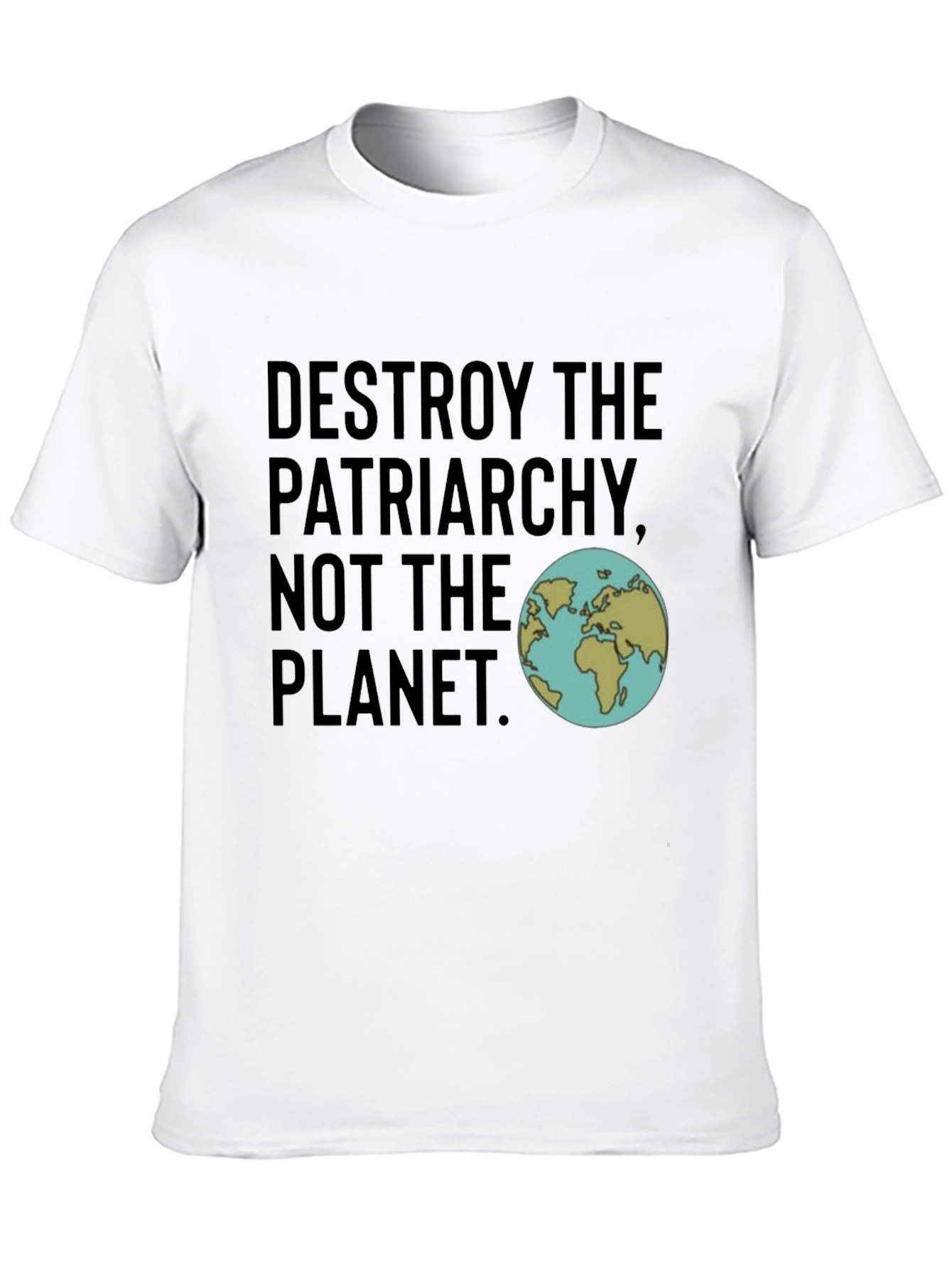 Destroy Patriarchy Planet T-Shirt
