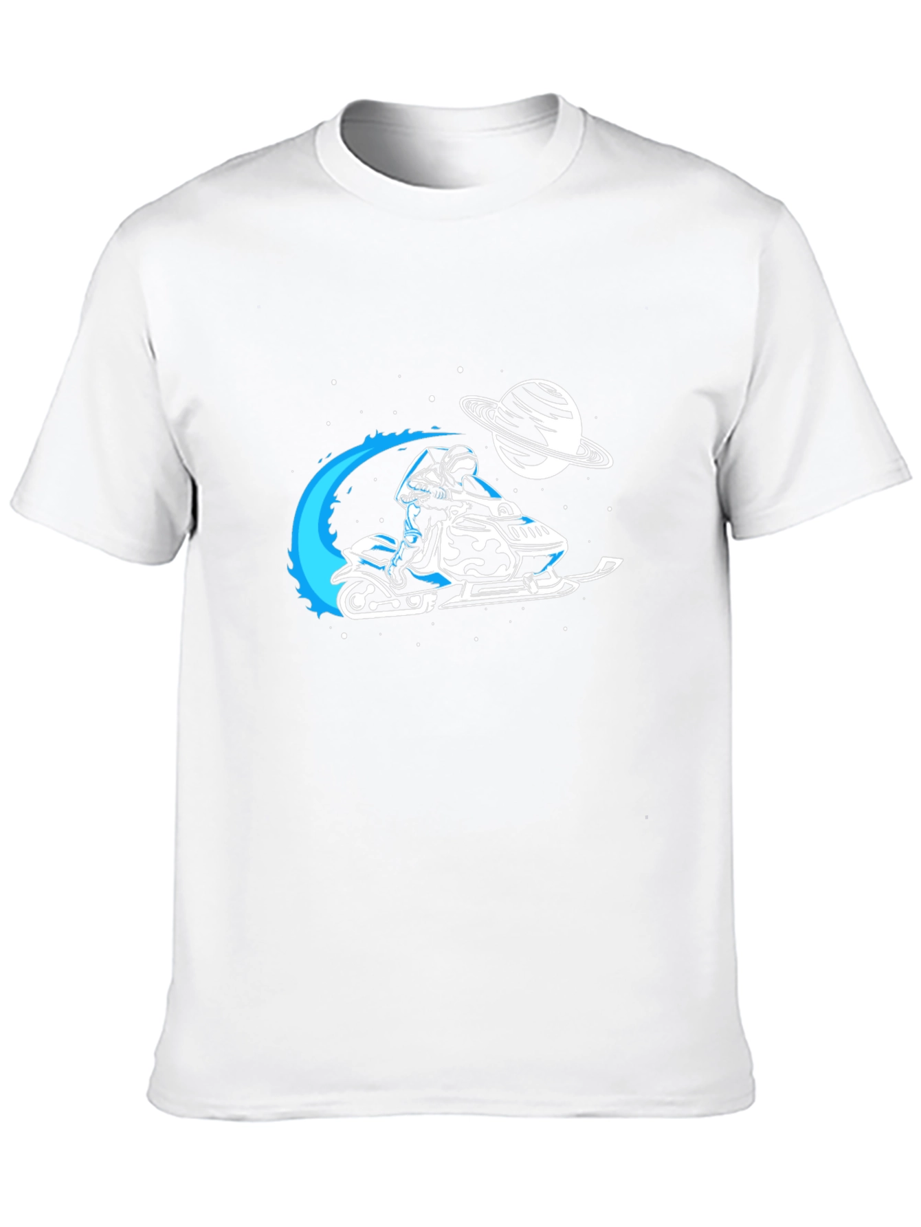 Space Snowmobile Graphic Tee - Ride Beyond Earth!